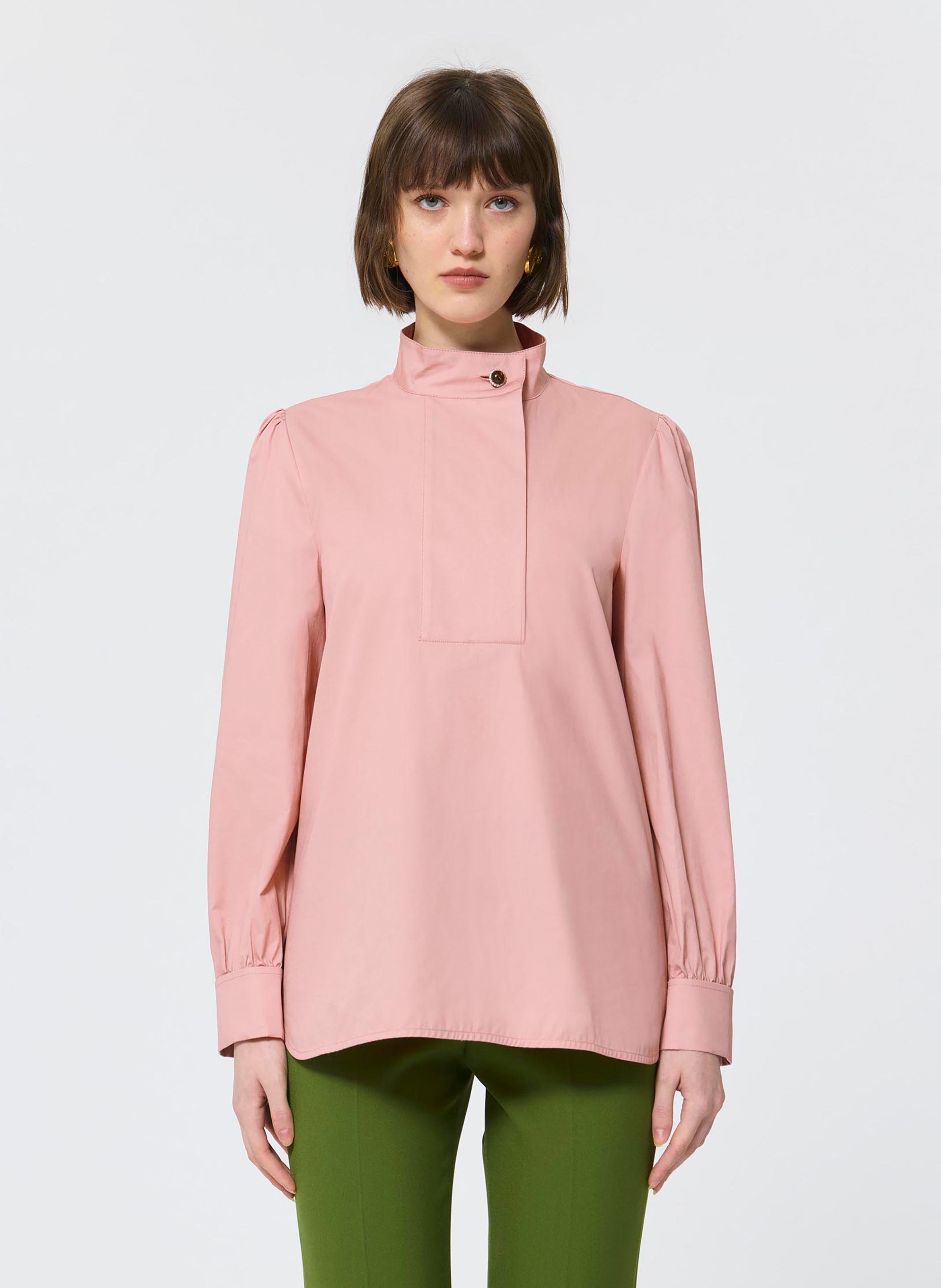 Blouse col rond en coton TARA JARMON Beige