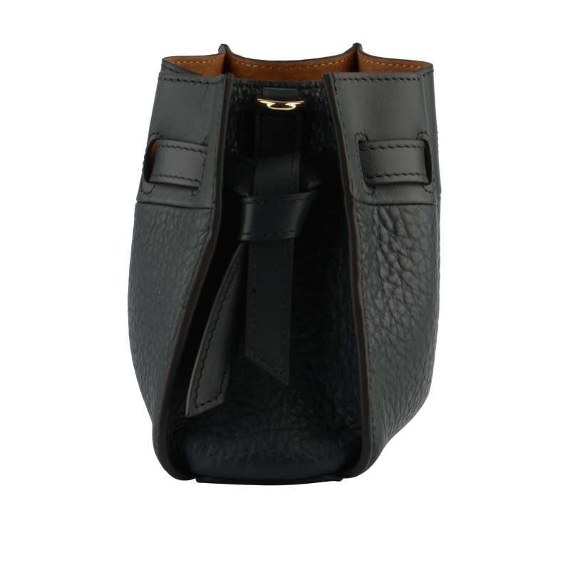 Shoulder bag - cowhide leather POURCHET Blue