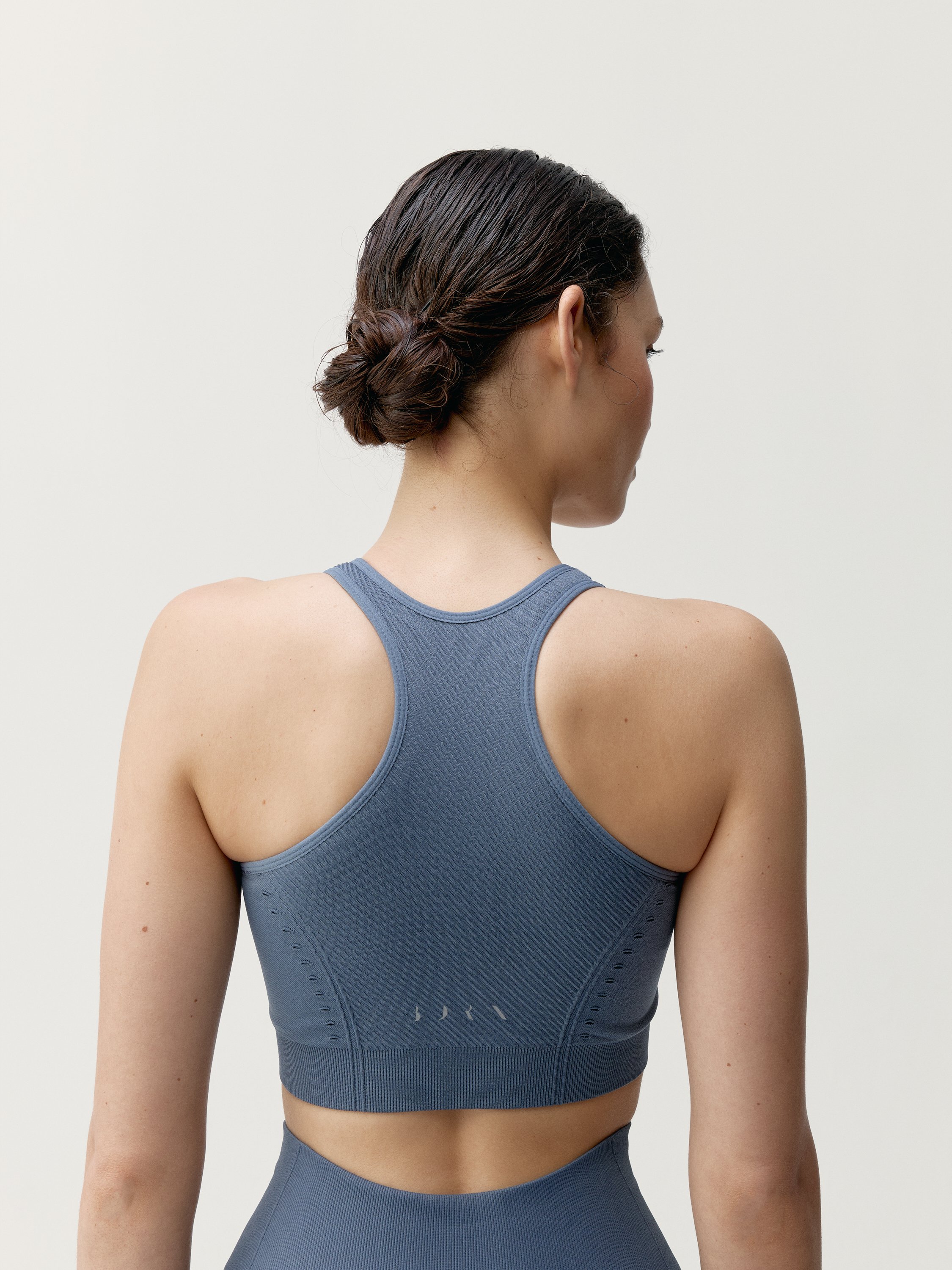 Seamless High-Compression Sports Bra BORN LIVING YOGA Blue
