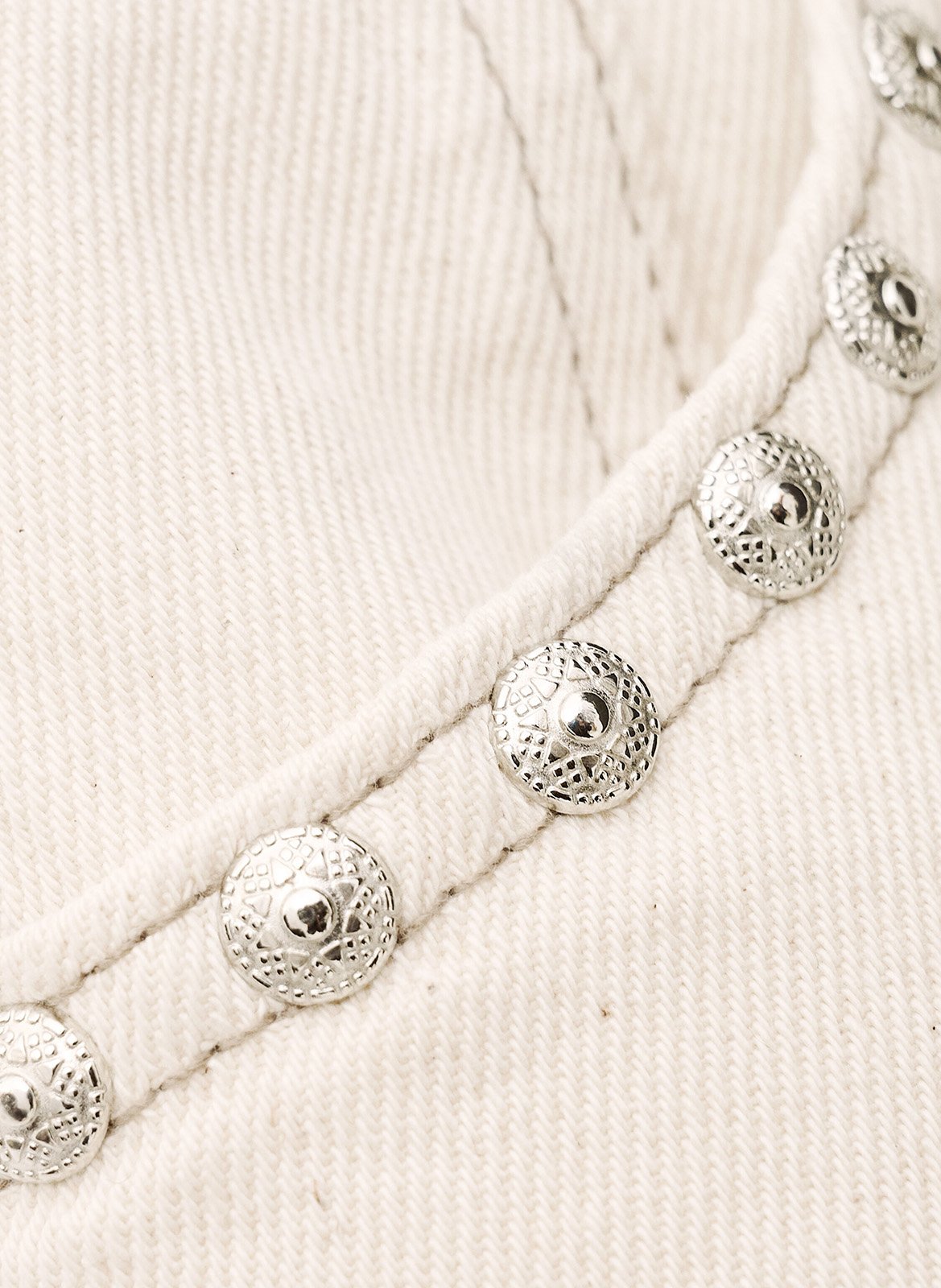 Jean droit en coton BA&SH Beige