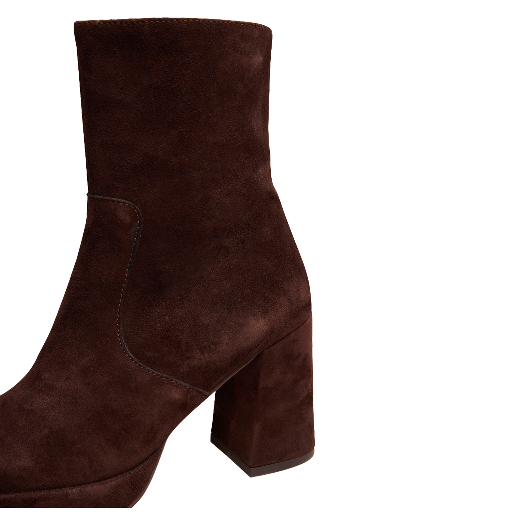 Suède enkellaarzen Brown