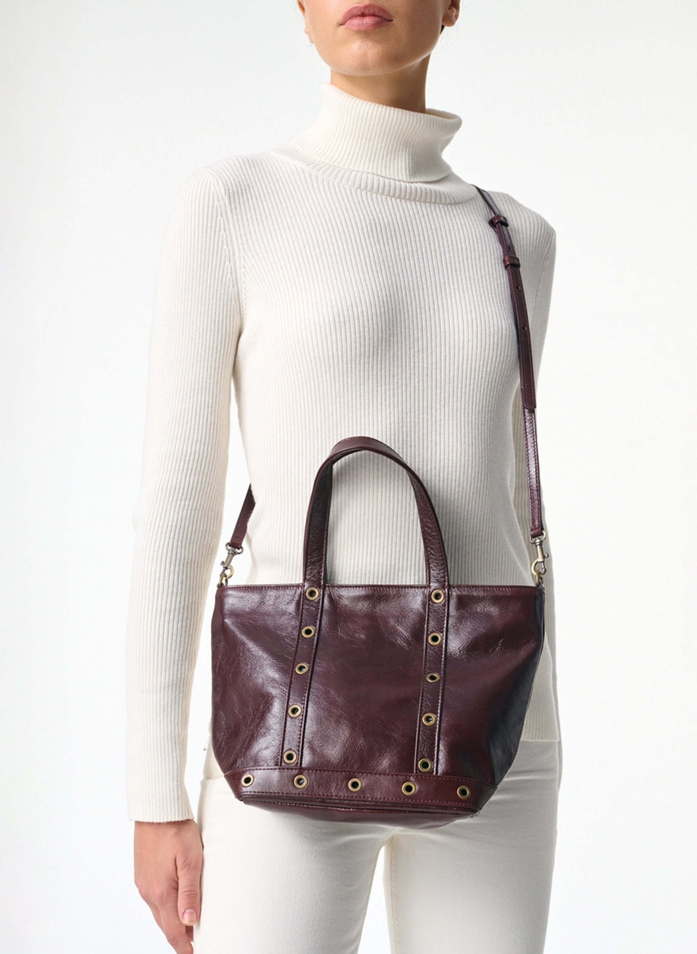 Billy L leather bag  VANESSA BRUNO Brown