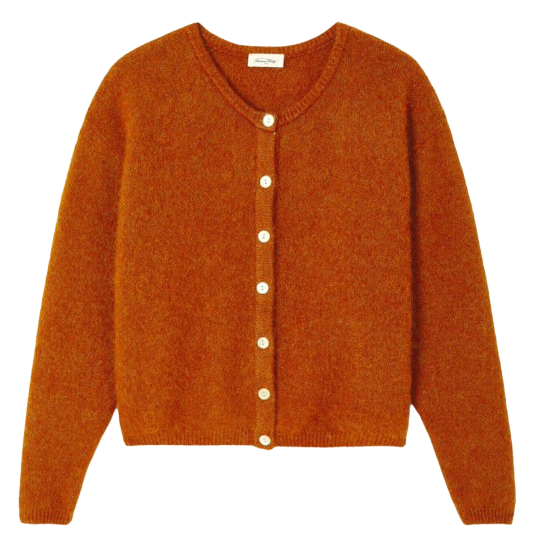 Gilet ample col rond en laine mélangée VITOW Cuivre chine