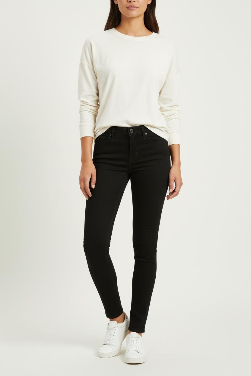 Cropped slim jeans with studs LEVI'S - Seconde main Black
