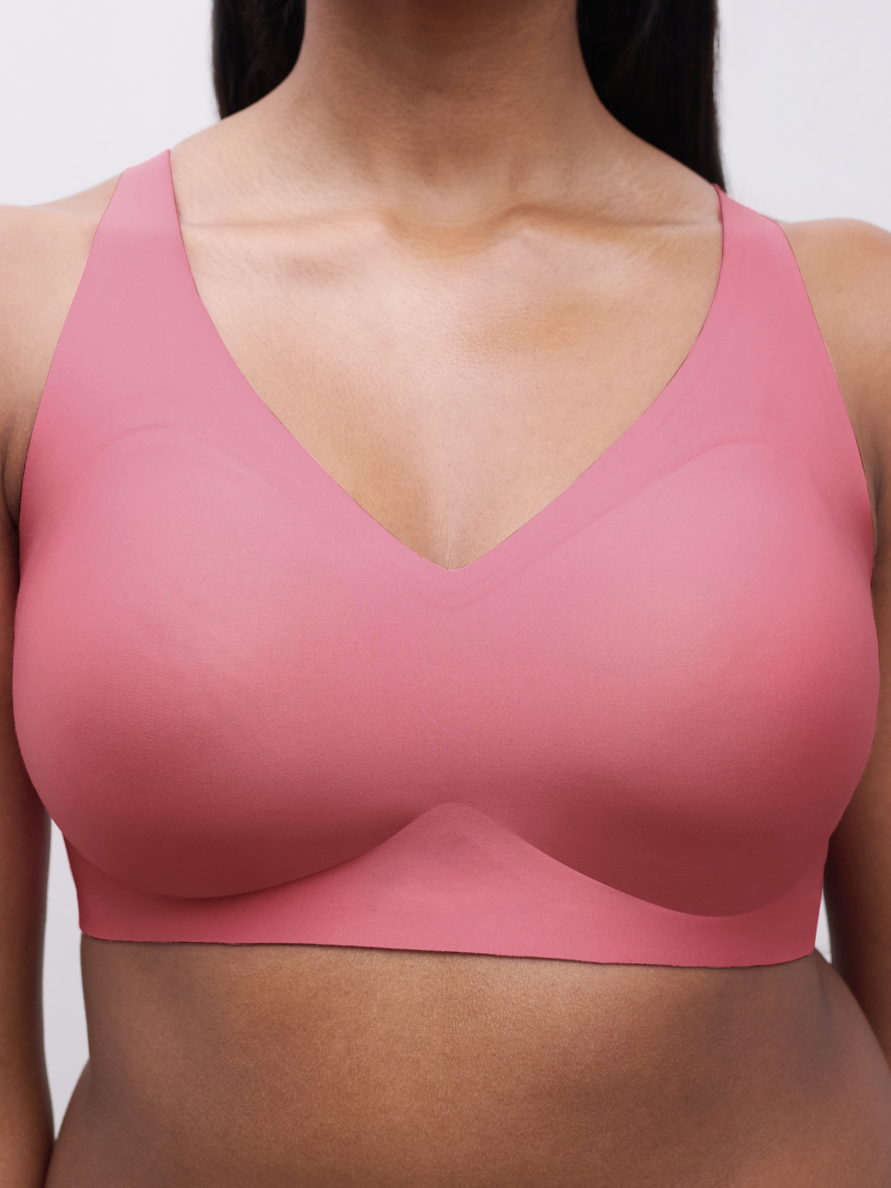 Wireless plunging bra CHANTELLE Pink