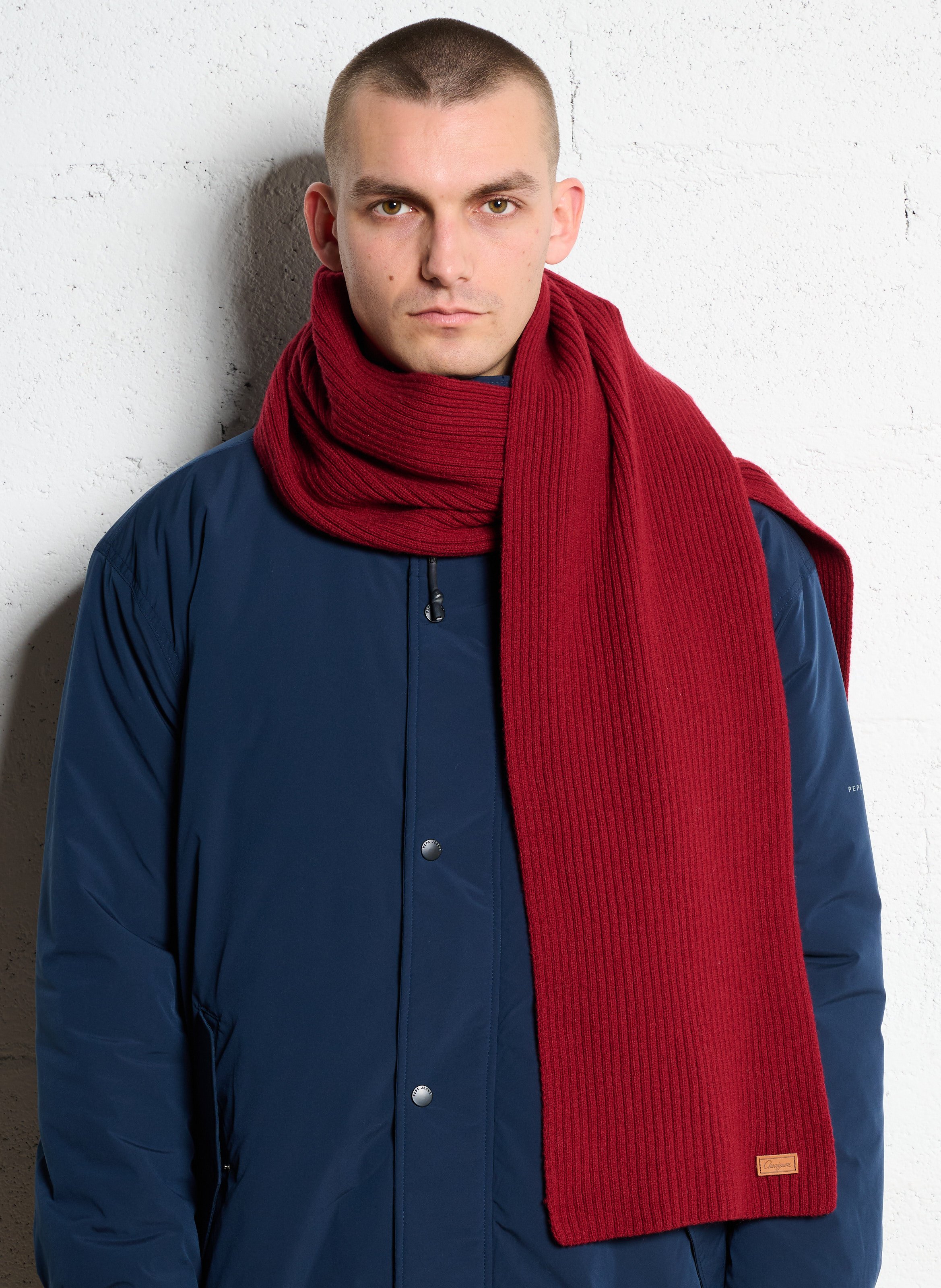 Echarpe unie en laine mélangée CHEVIGNON