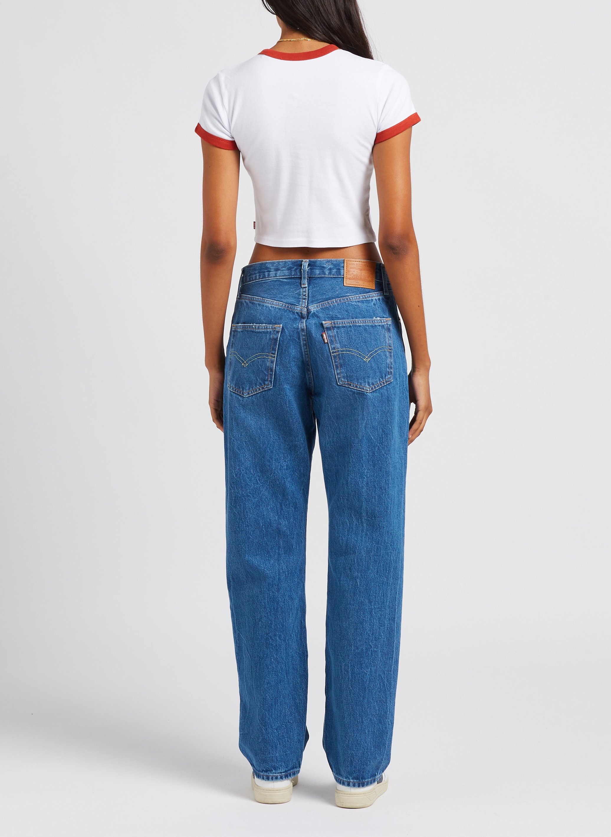 Tee shirt court col rond imprimé  LEVI'S White