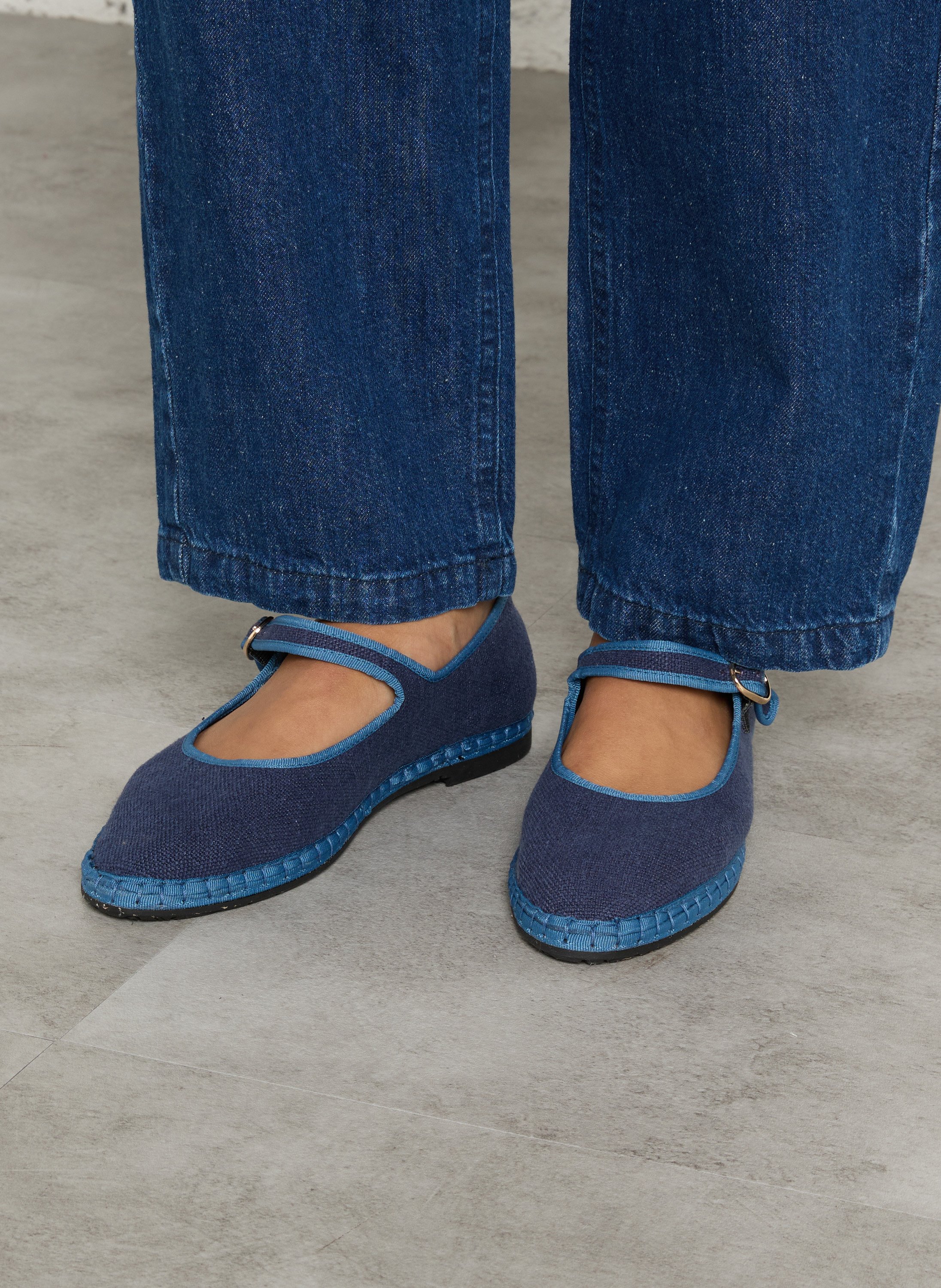 Ballerinas aus Baumwolle FLABELUS Blau