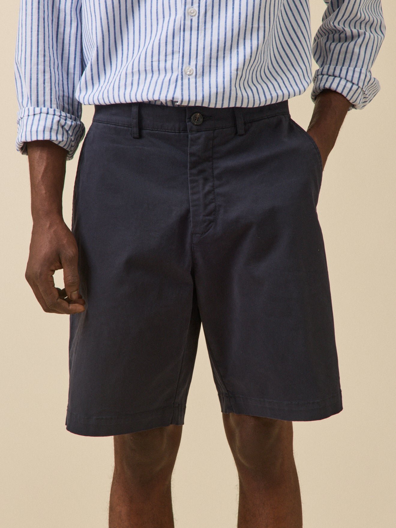 Stretch cotton chino Bermuda shorts CYRILLUS