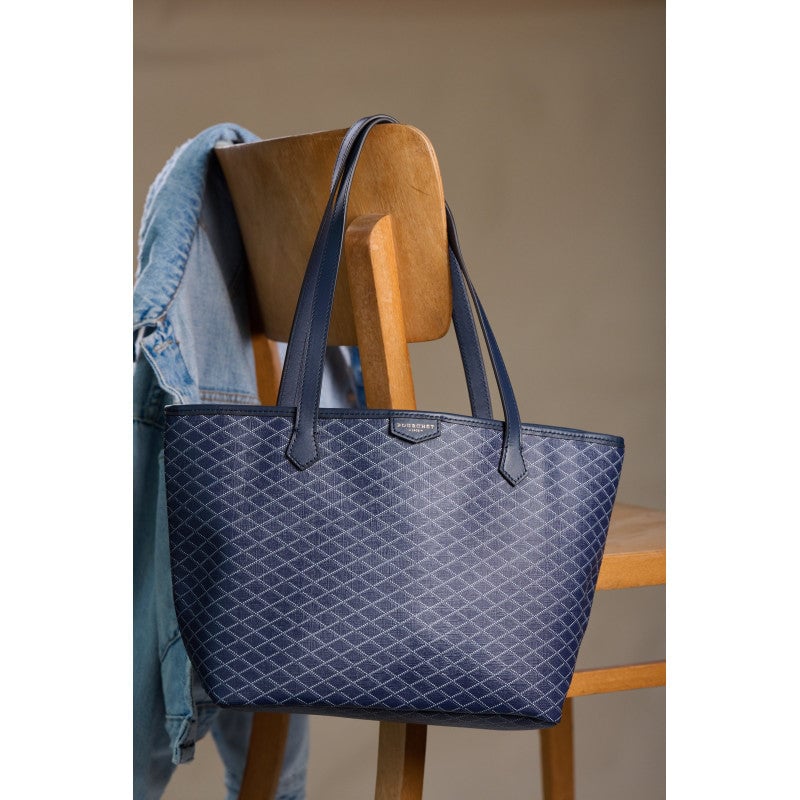 Leather bag Blue