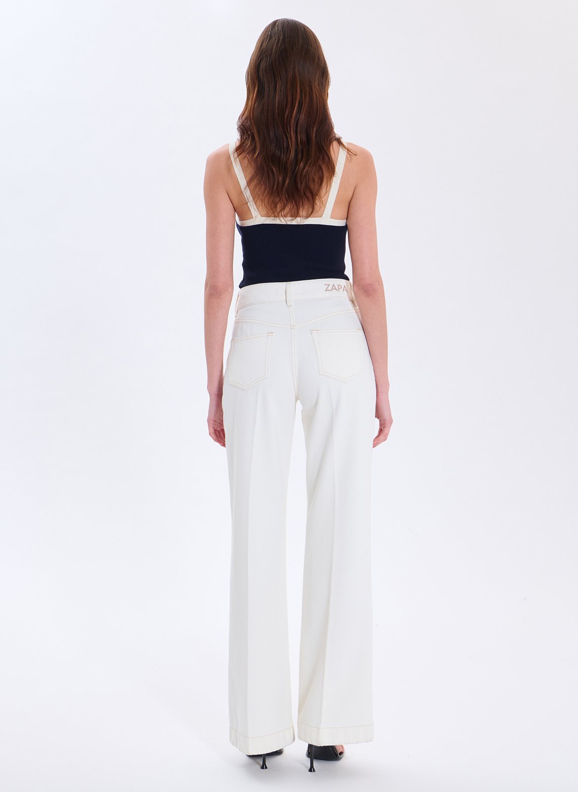 Bootcut-Jeans ZAPA Weiss