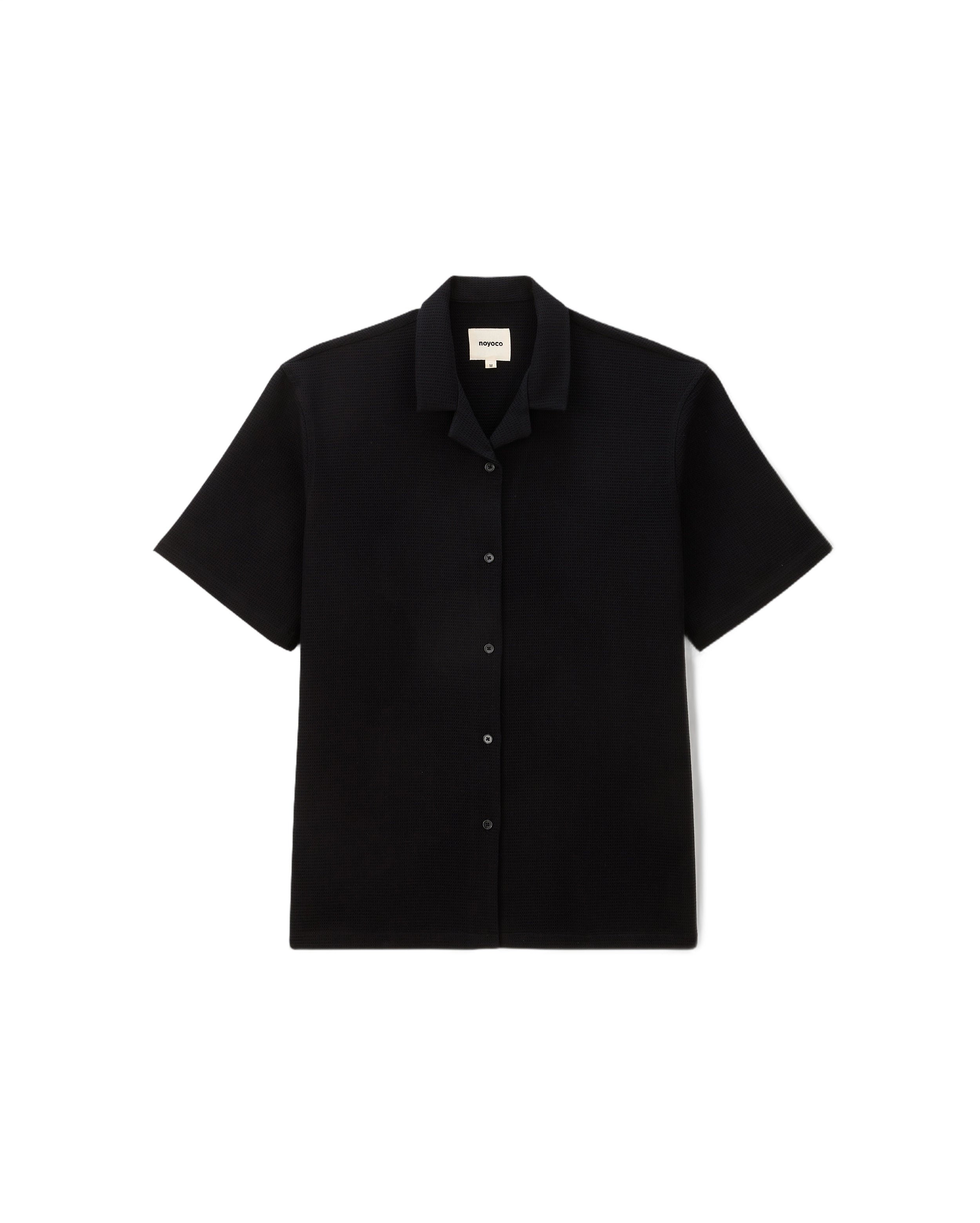 Chemise décontractée orléans black waffle Noyoco Noir