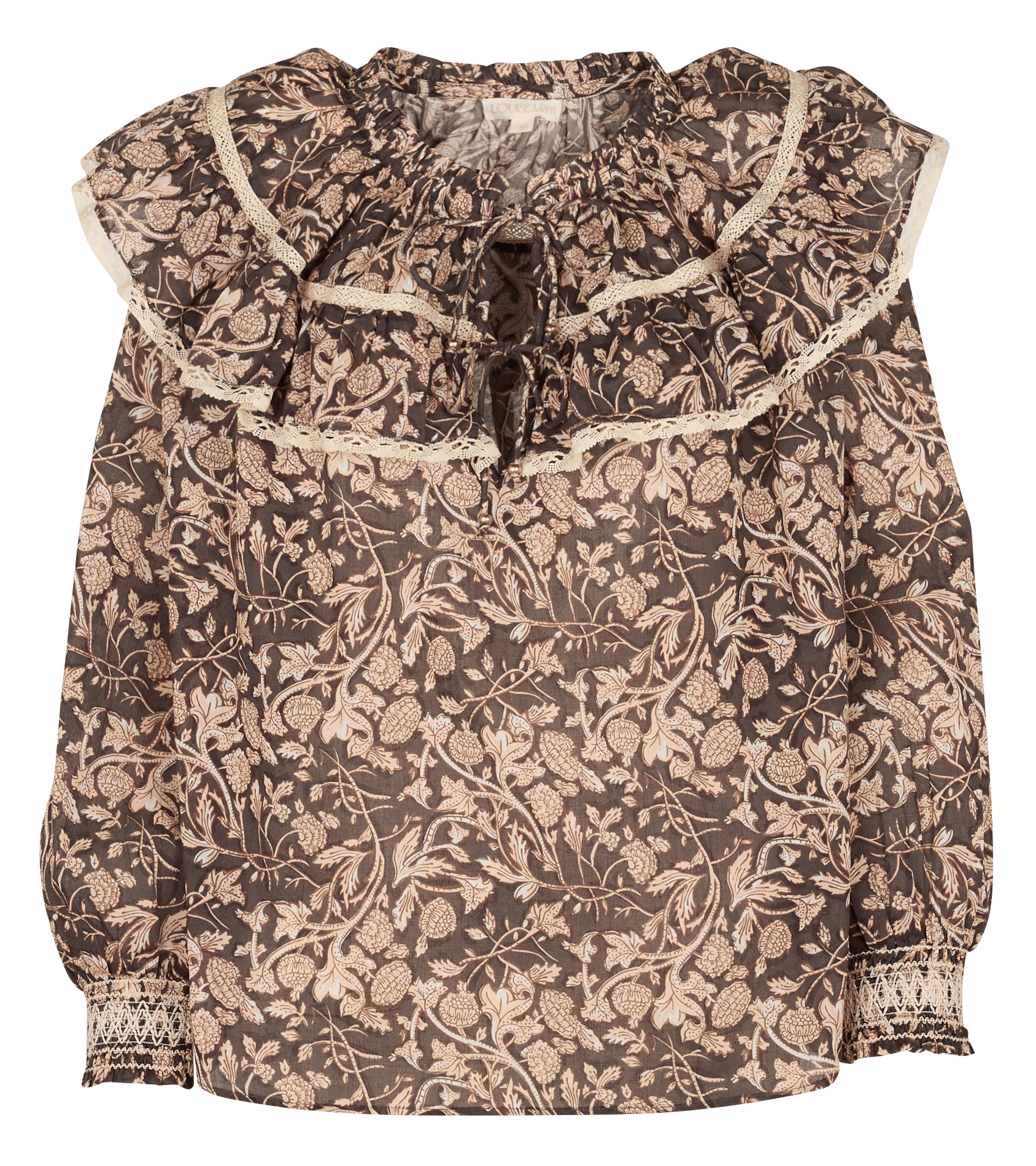 Blouse col rond en coton bio LOUISE MISHA Noir