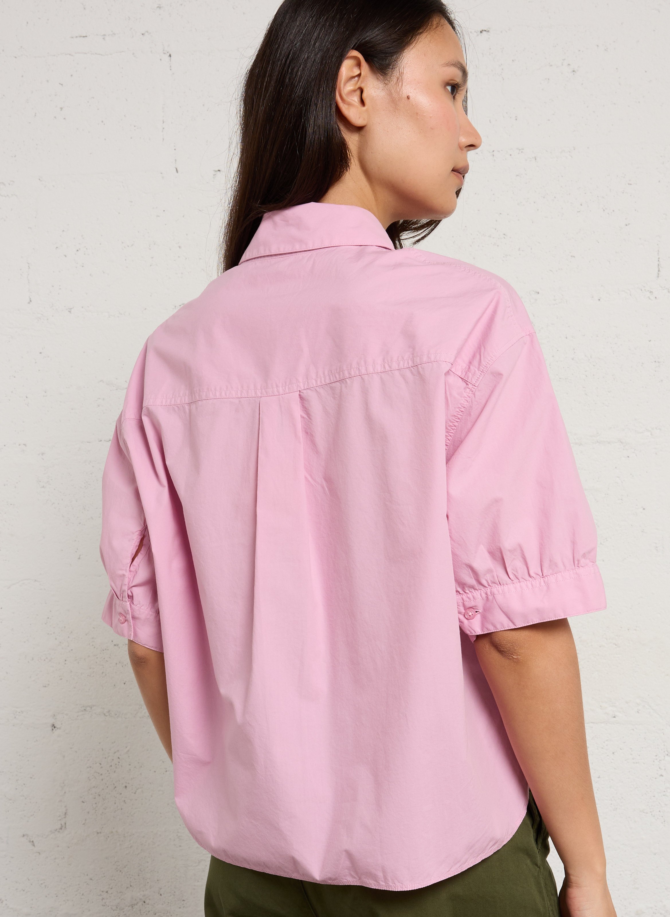 Cotton shirt with classic collar BENSIMON Pink