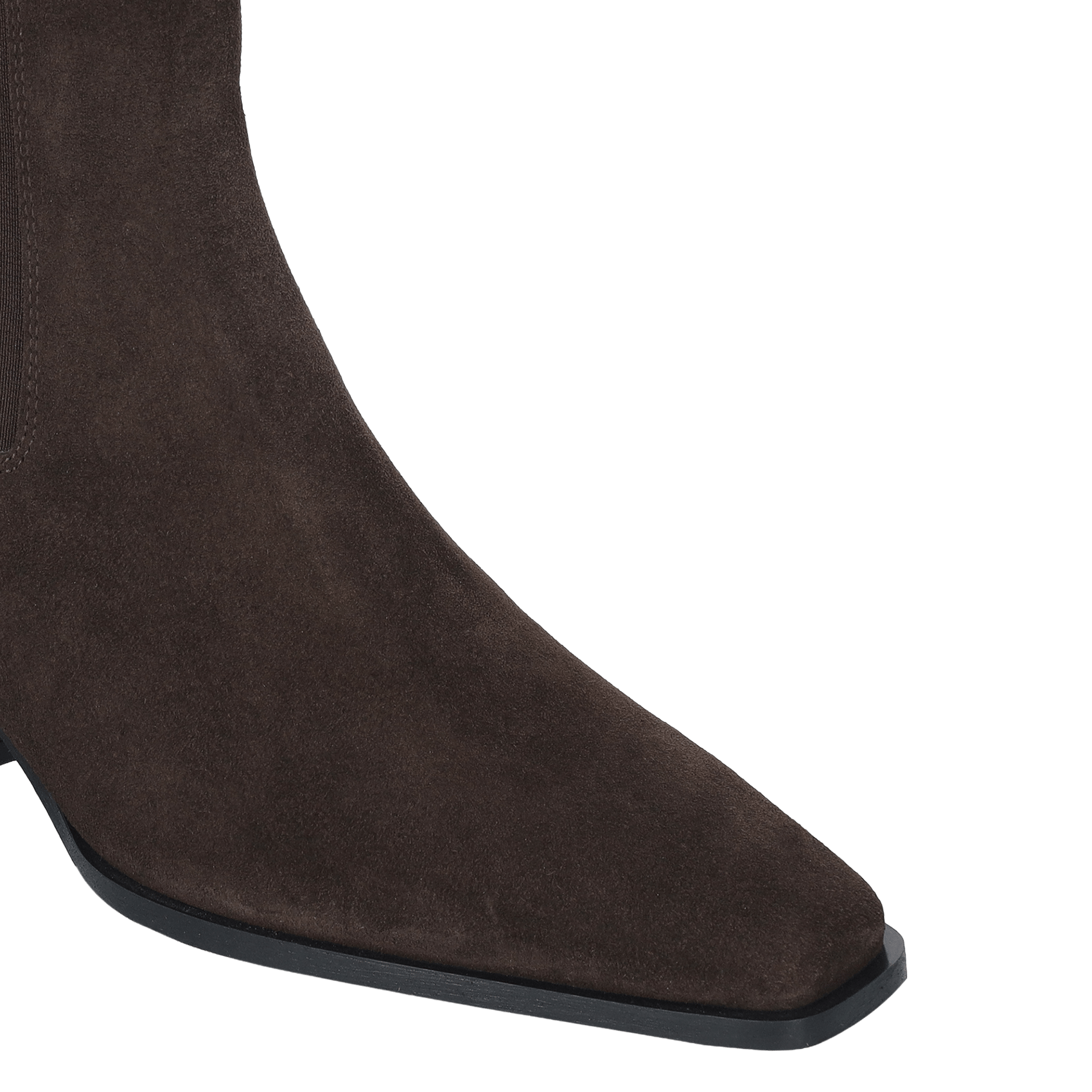 Stiefeletten mit eckiger Spitze aus Wildleder BIBI LOU Braun