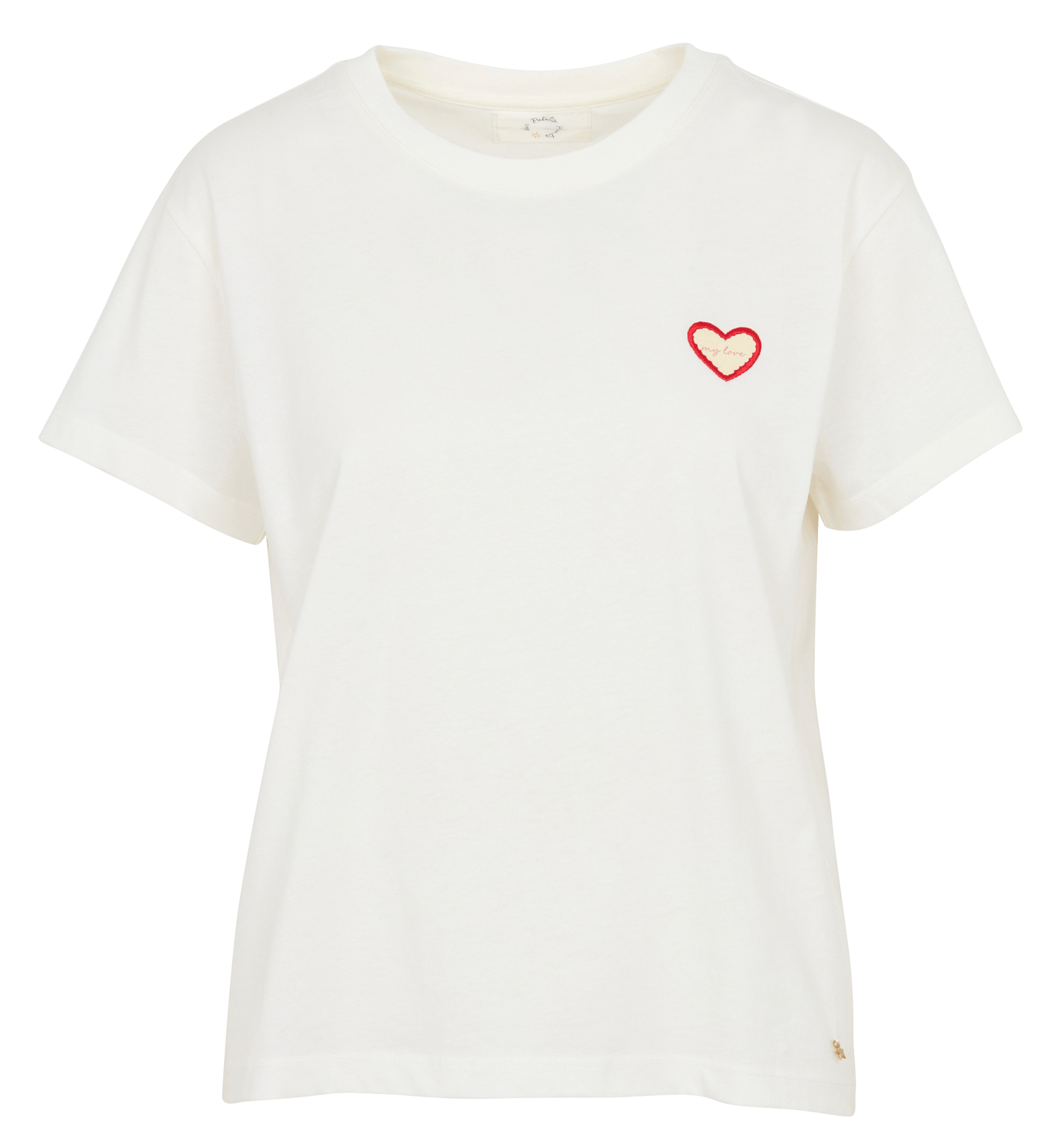 Tee-shirt droit en coton DES PETITS HAUTS Beige