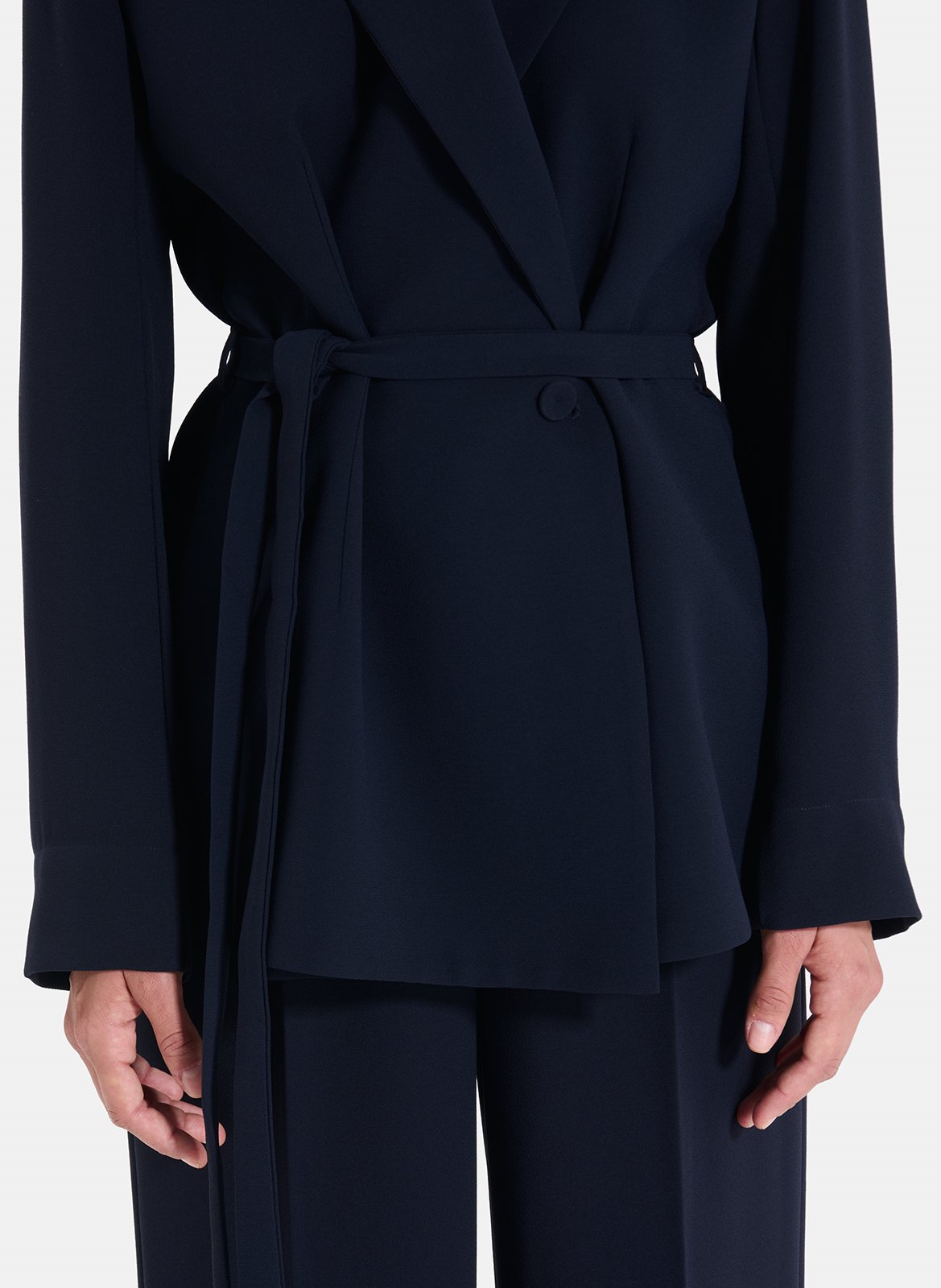 Tailored blazer with belt ZAPA Blue