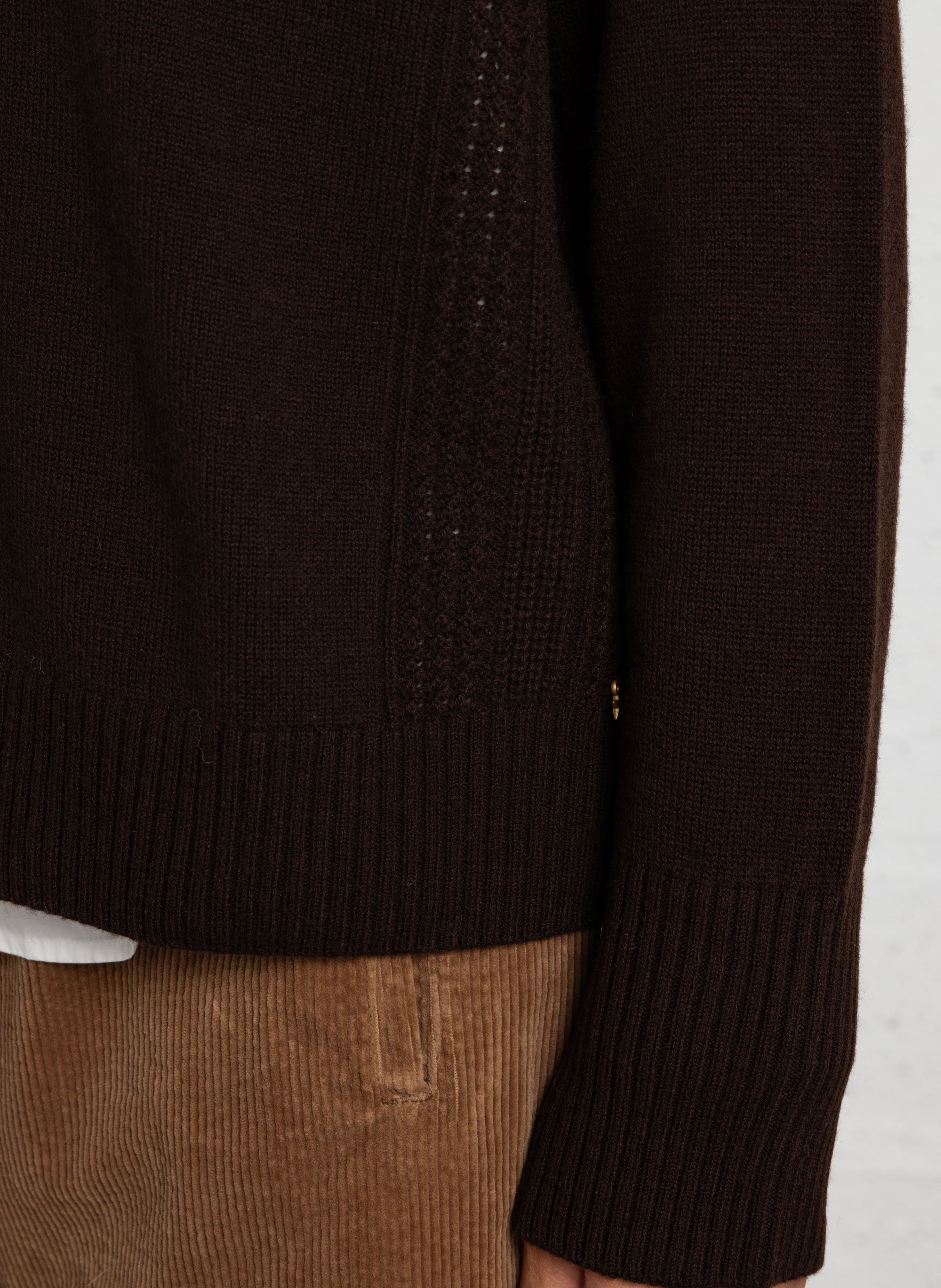 Oversized wool sweater DES PETITS HAUTS Brown