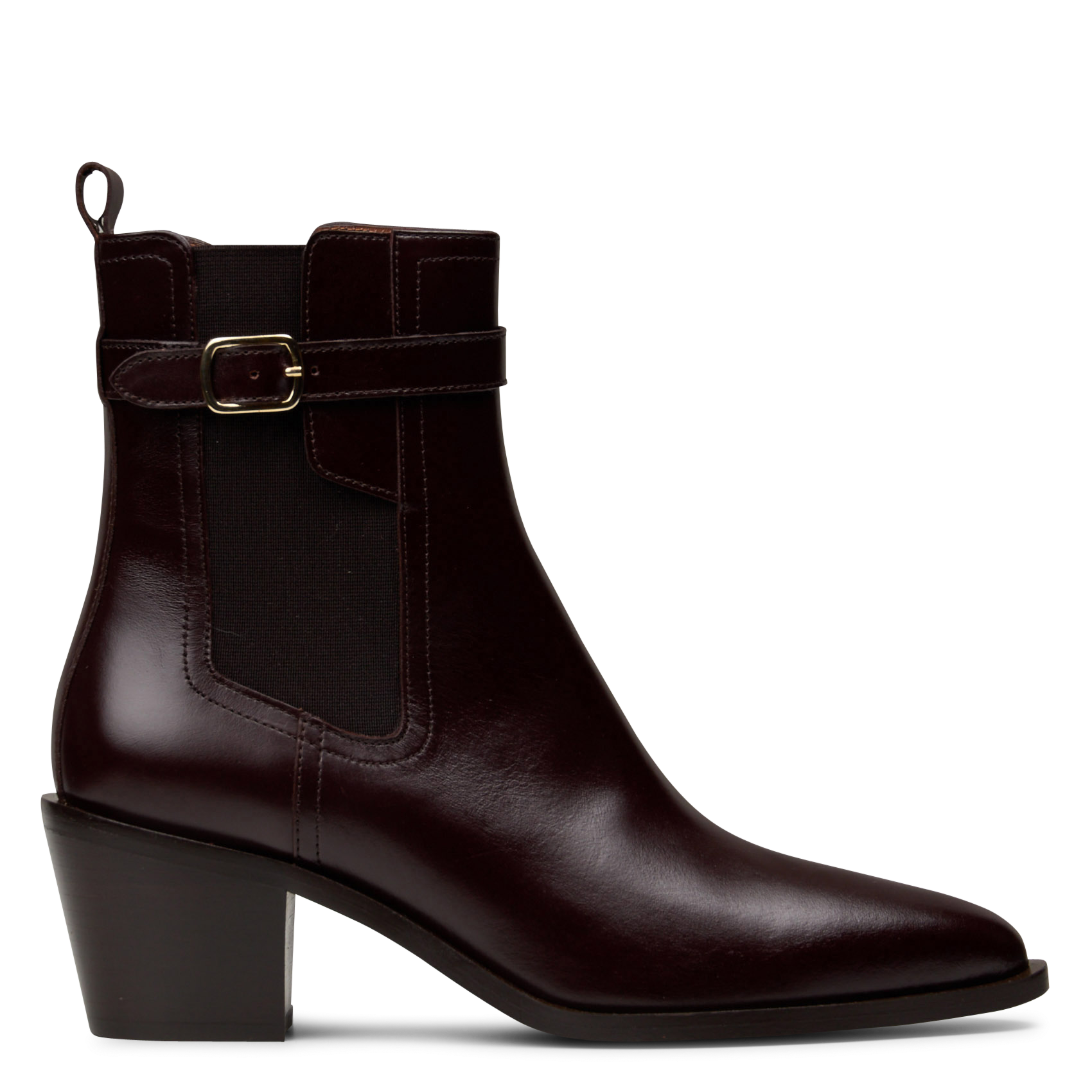 Lederstiefeletten MAISON 123 Braun