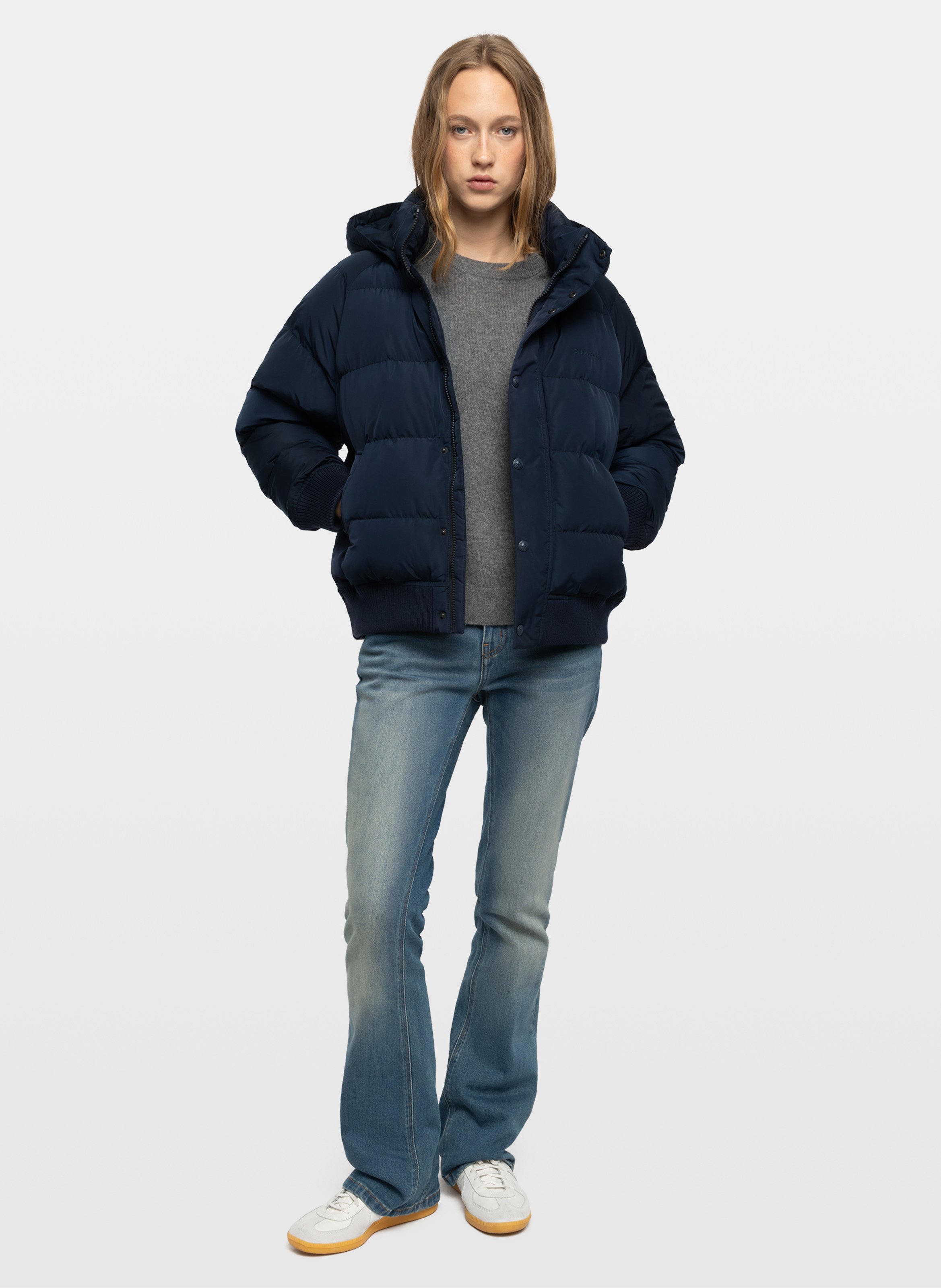 Doudoune droite col à capuche ZADIG&VOLTAIRE Bleu