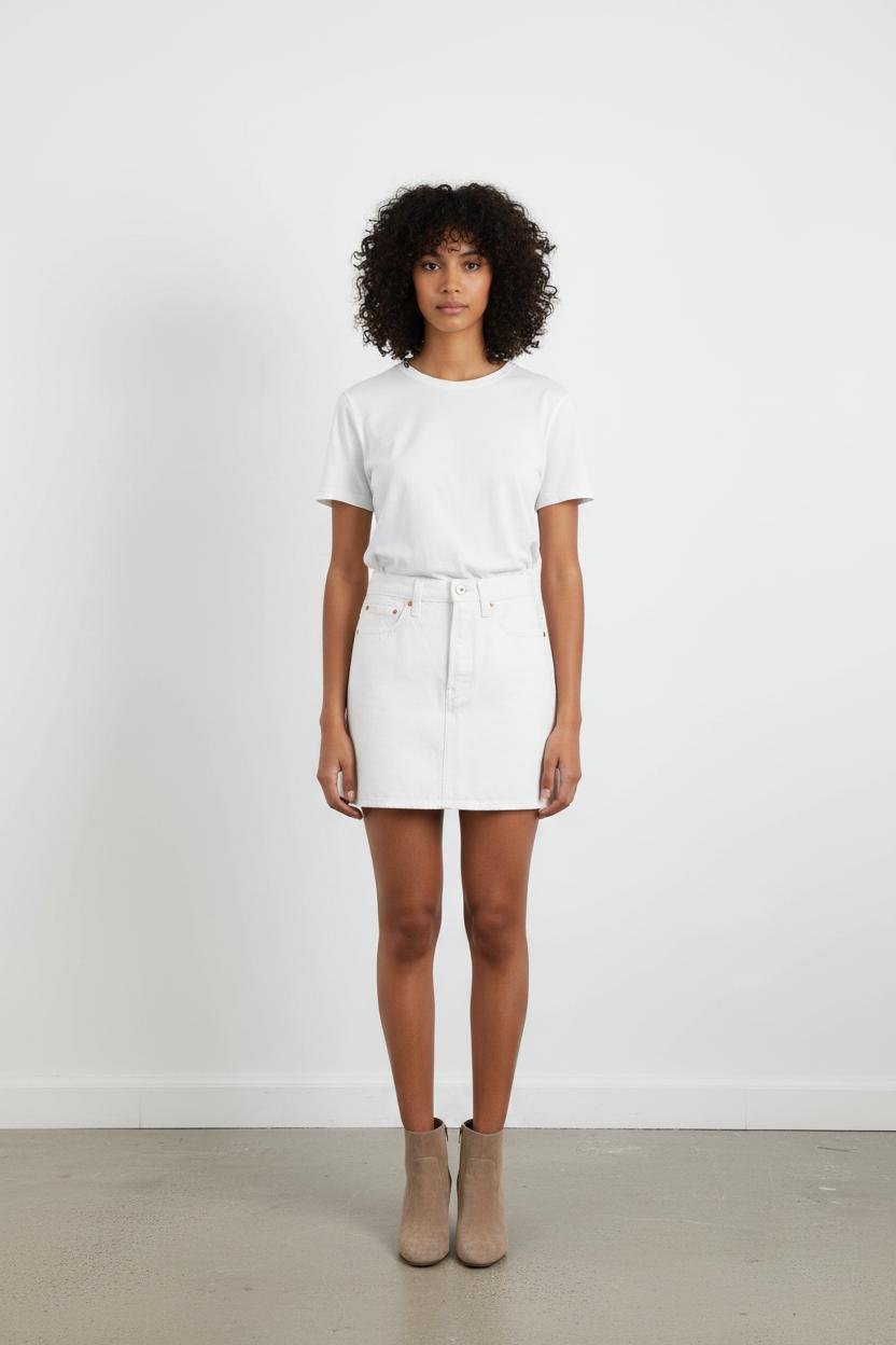 Short & midi skirt LEVI'S - Seconde main White