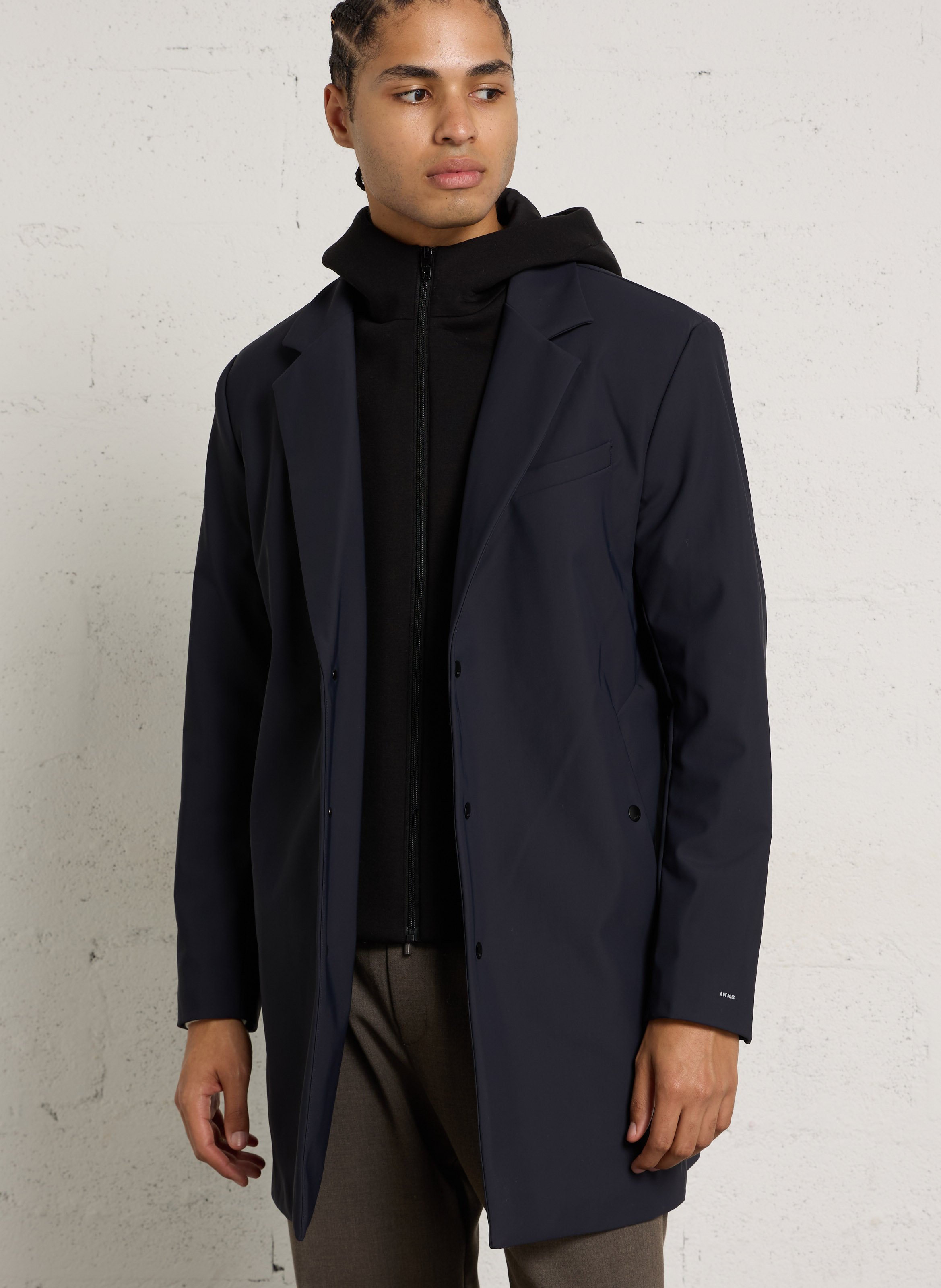 Parka 2-en-1 col tailleur IKKS Bleu