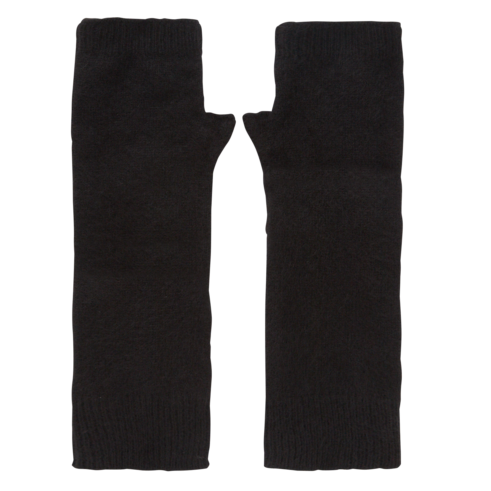 Pulswärmer aus Wollmix MAJESTIC FILATURES Schwarz