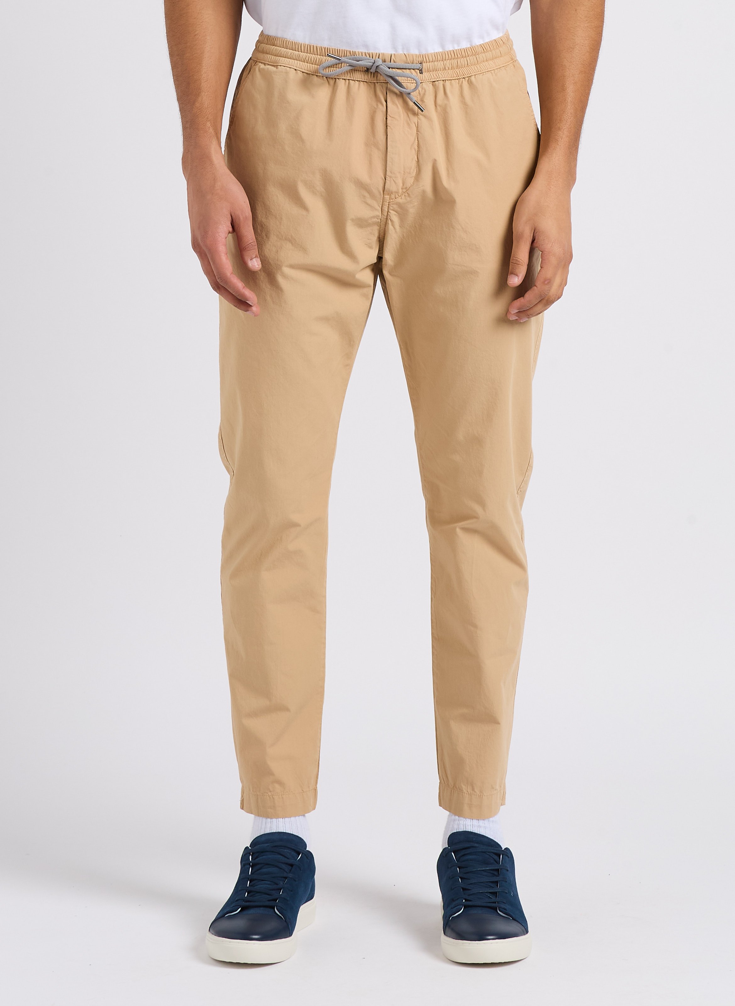 Straight-leg organic cotton pants PAUL SMITH Brown