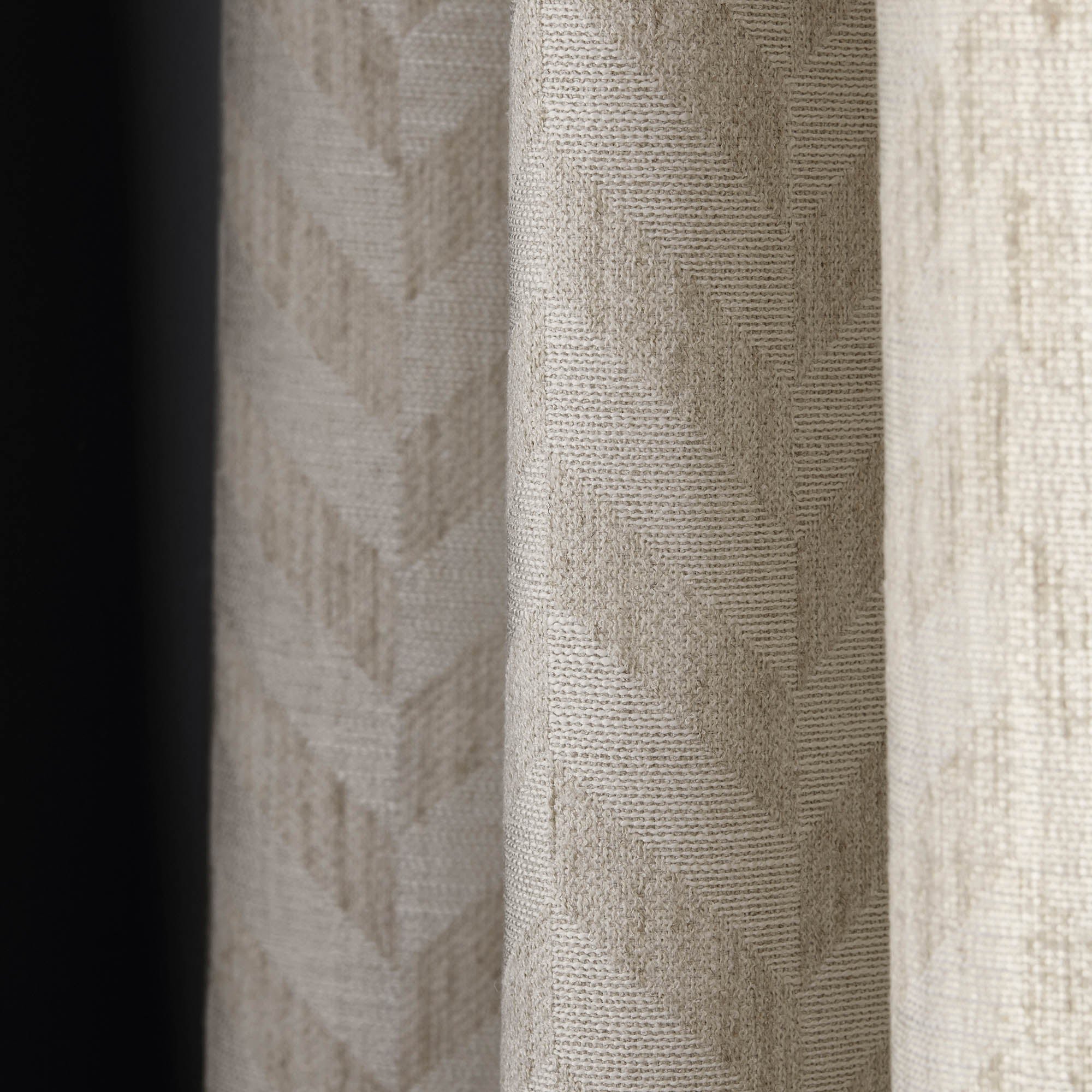 TOBIAS - Linen curtain with gathering tape MADURA Beige