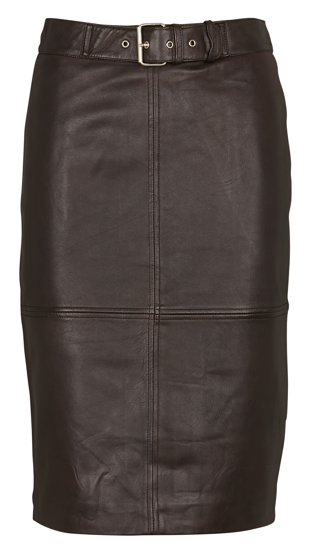 Jupe courte en cuir MAISON 123 Rouge