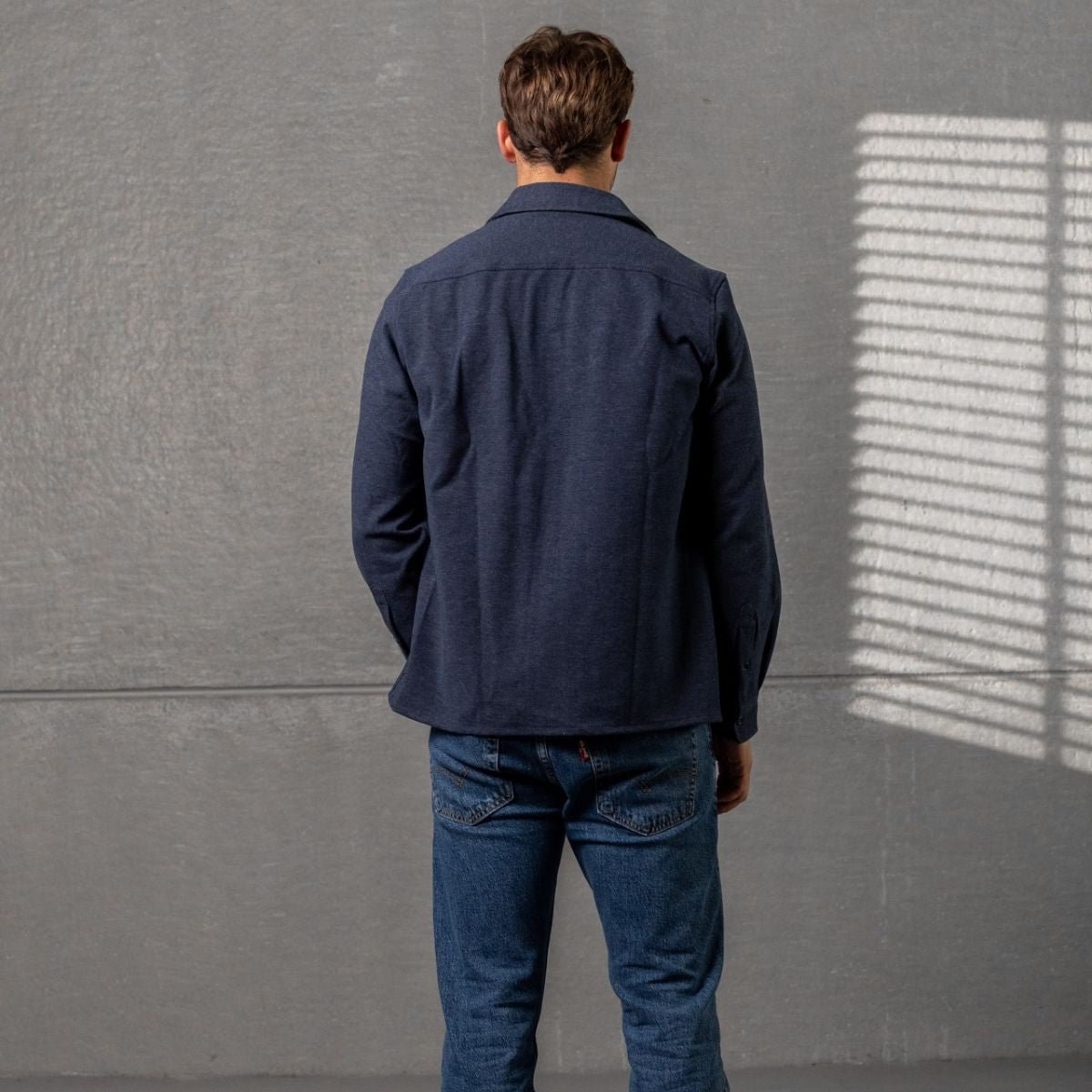 Recycled polyester overshirt BILLYBELT Blue