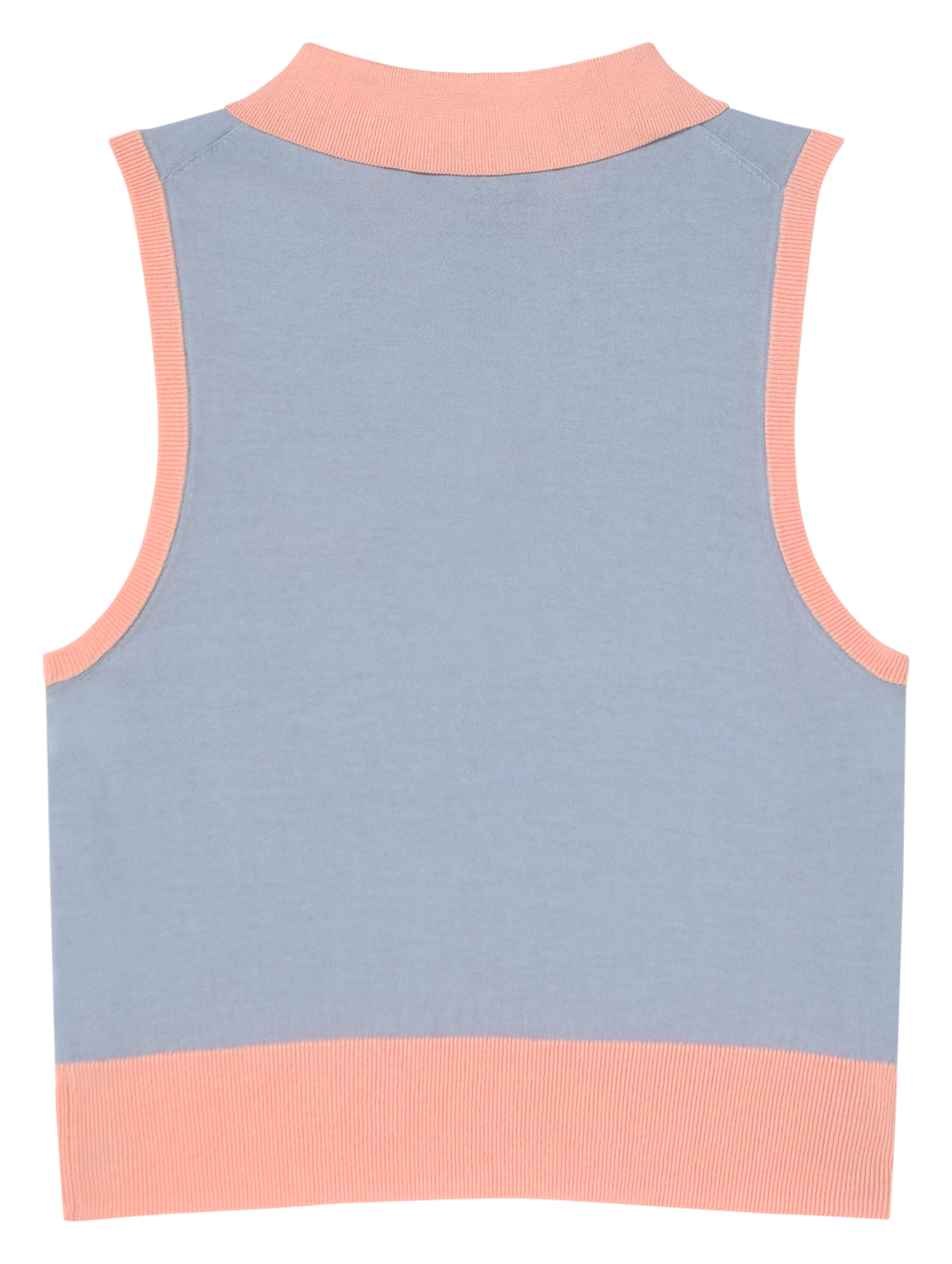 Sleeveless polo top THE TINY BIG SISTER Blue