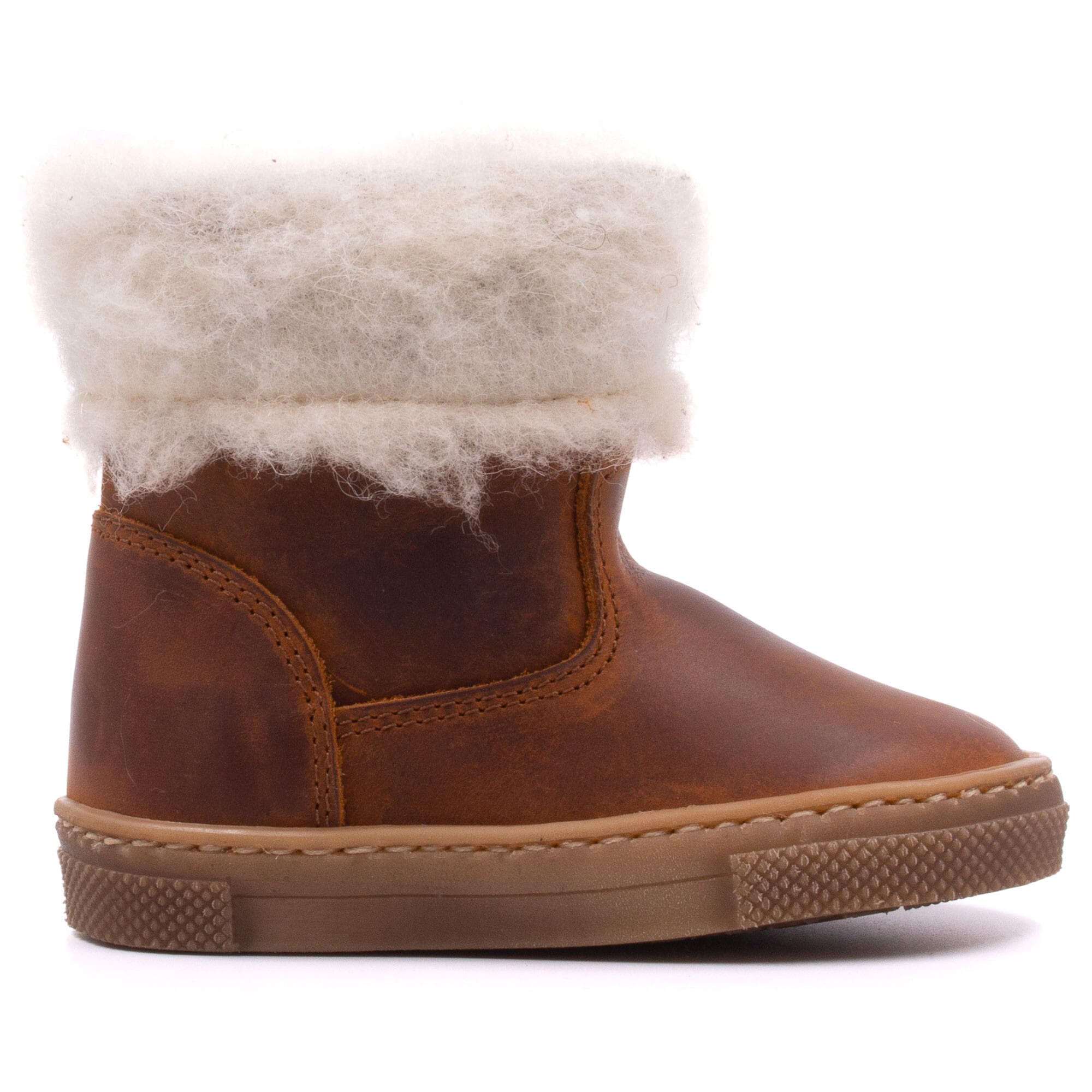 Baby fur-lined boots Boni & Sidonie Brown