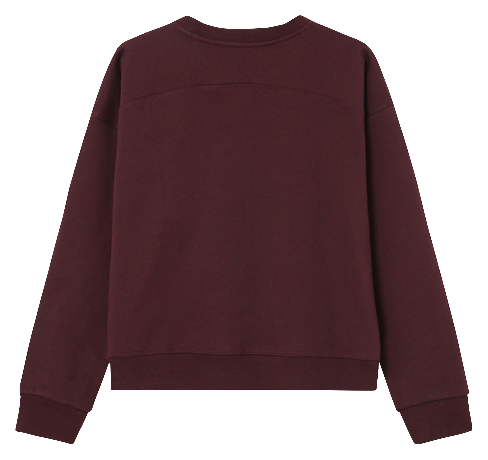 Sweat col rond en coton GRACE ET MILA Rouge