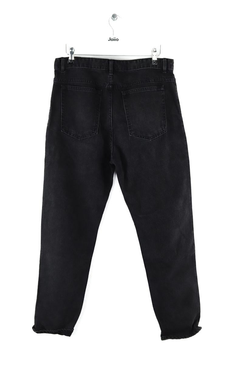 Slim-fit stretch cotton jeans with regular waist ISABEL MARANT - Seconde Main Black