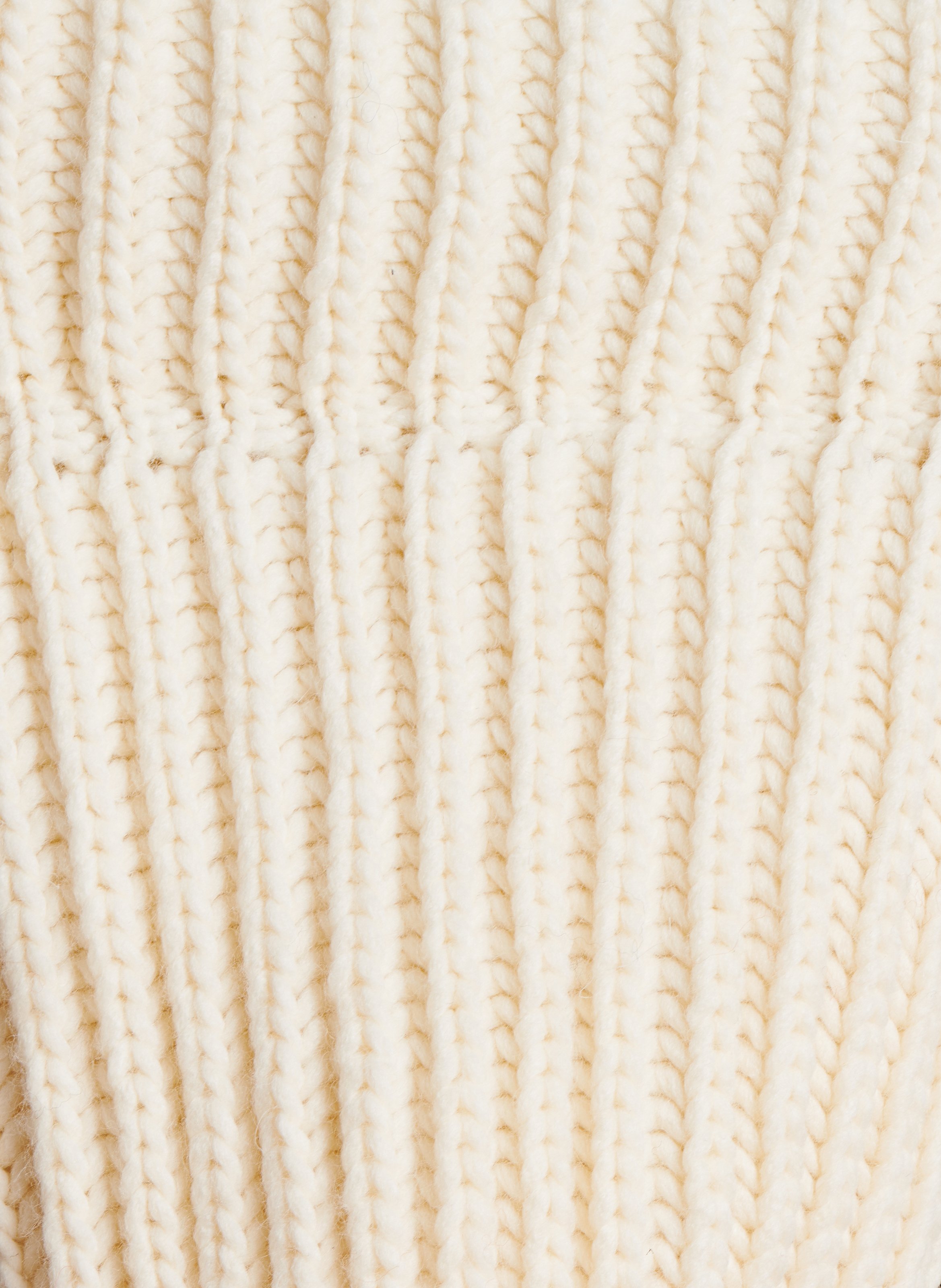 Gebreide muts met ribbelpatroon LA FEE MARABOUTEE Wit