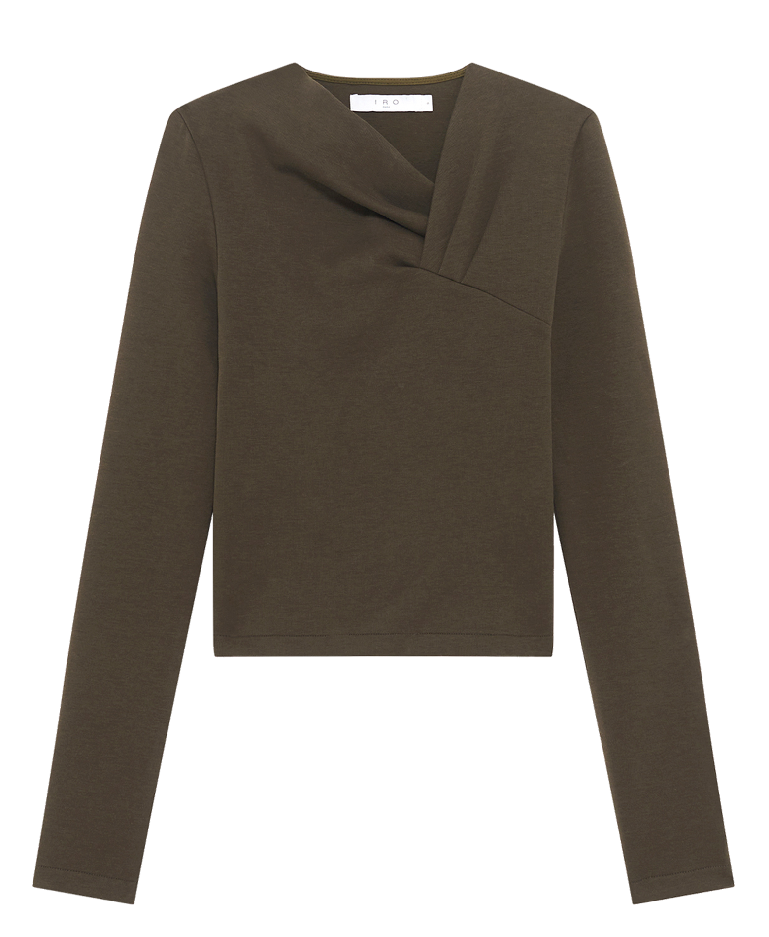 Top ajusté col asymétrique IRO Kaki