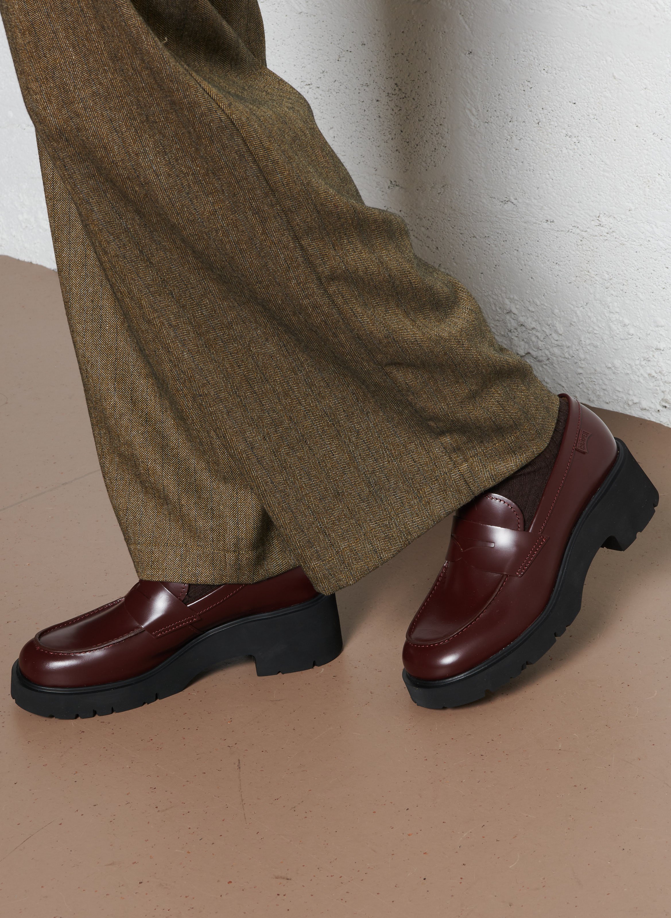 Mocassins en cuir CAMPER Rouge