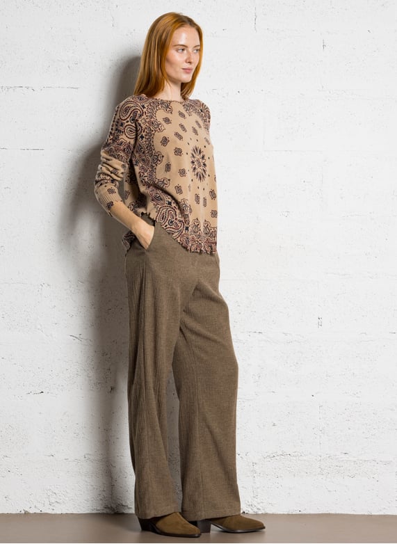 Pantalon large stretch - Look 3