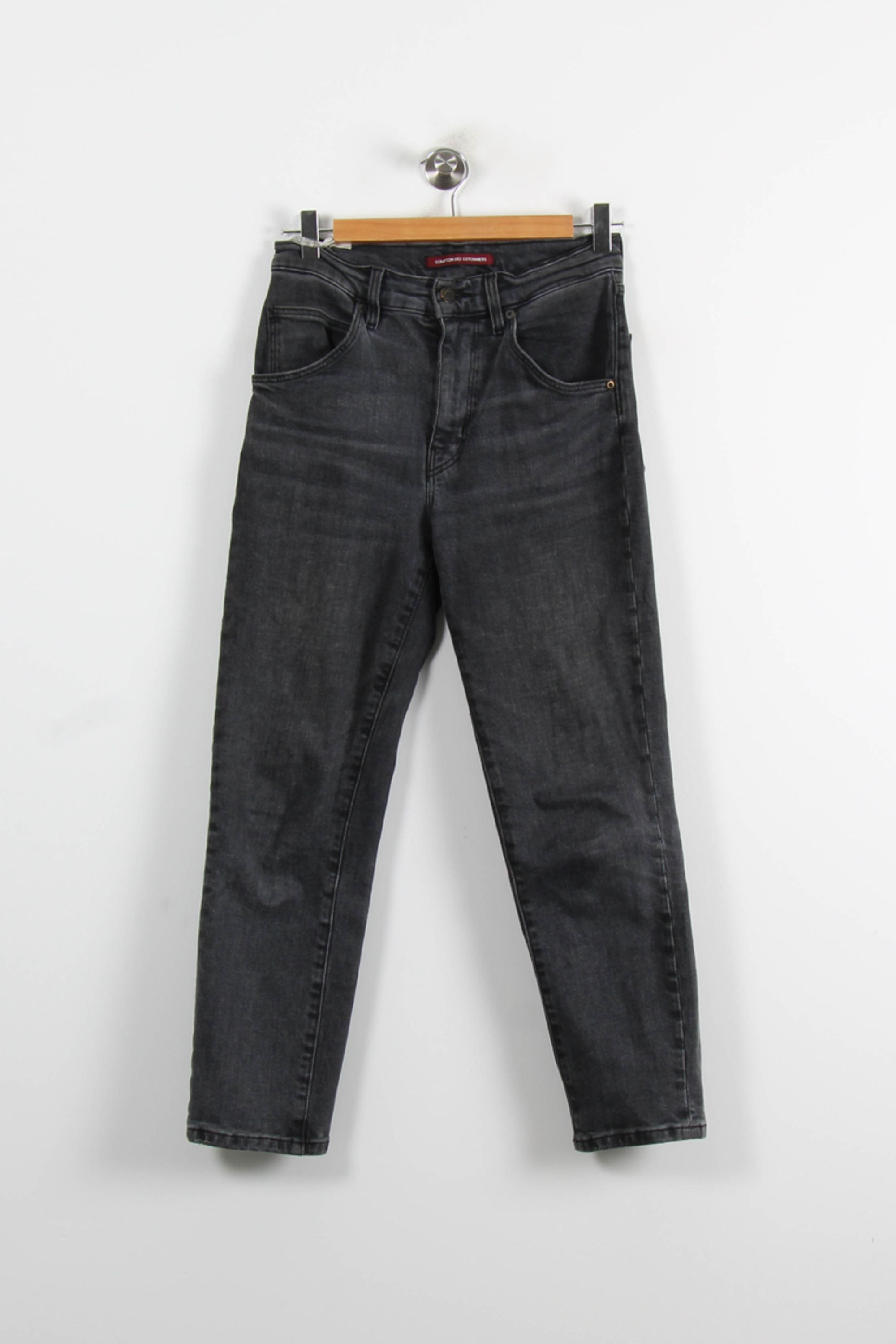 Cropped slim jeans with studs COMPTOIR DES COTONNIERS - Seconde main Grey