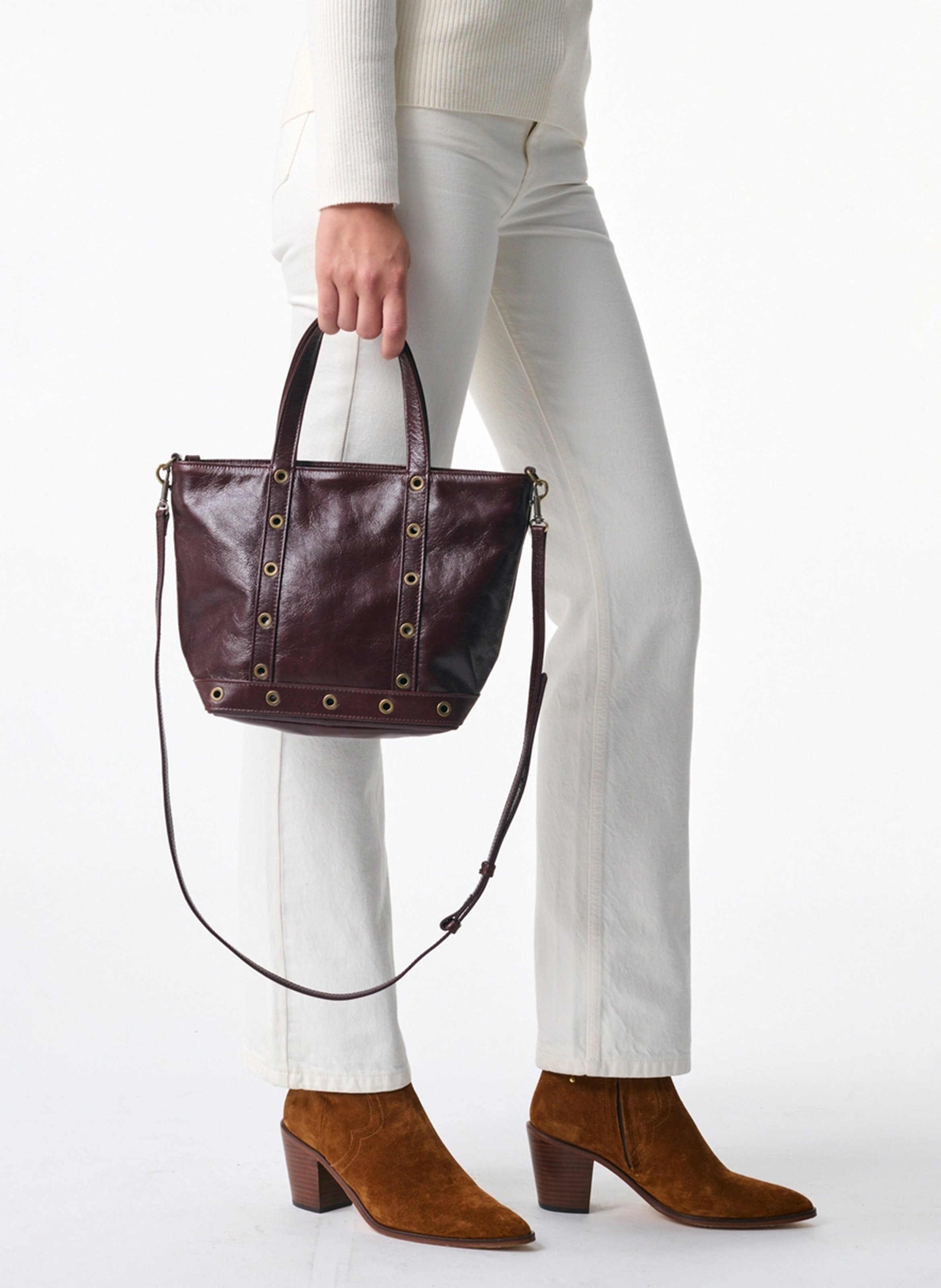 Billy L leather bag  VANESSA BRUNO Brown