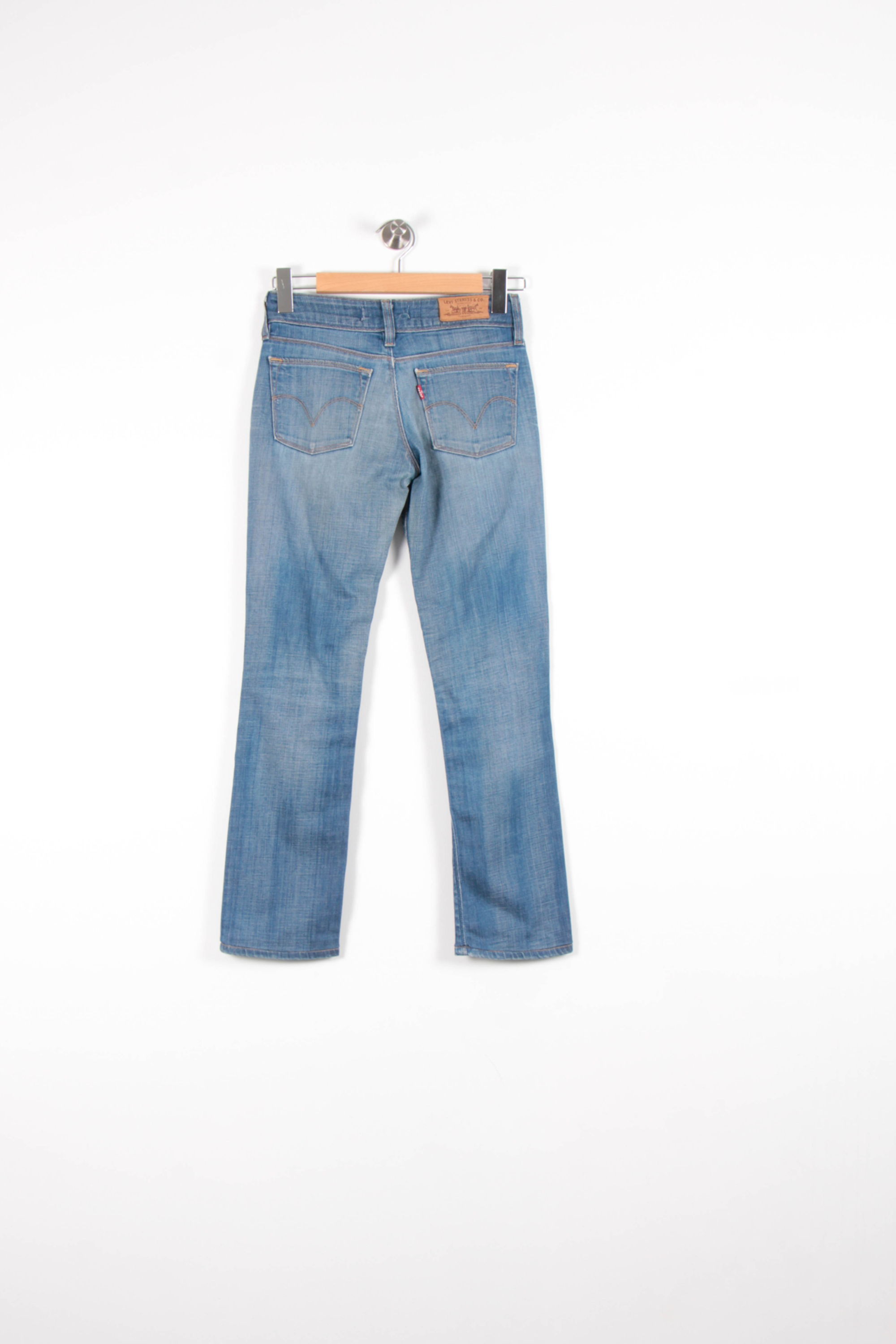 Cropped slim jeans with studs LEVI'S - Seconde main Blue