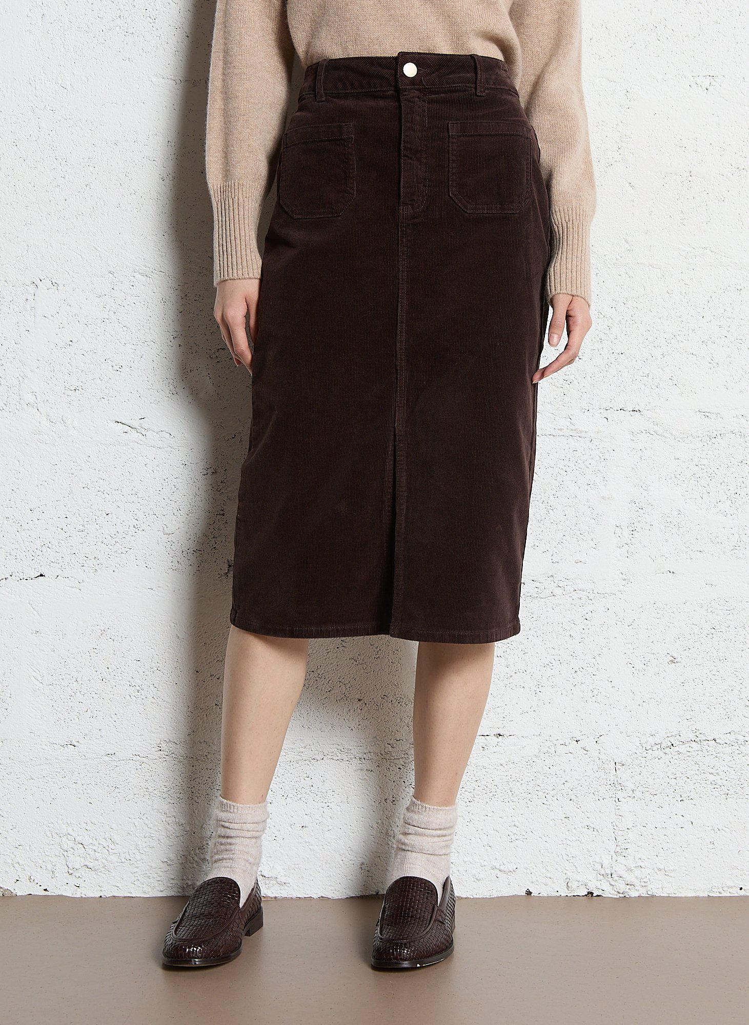 Jupe courte en coton mélangé MAISON 123