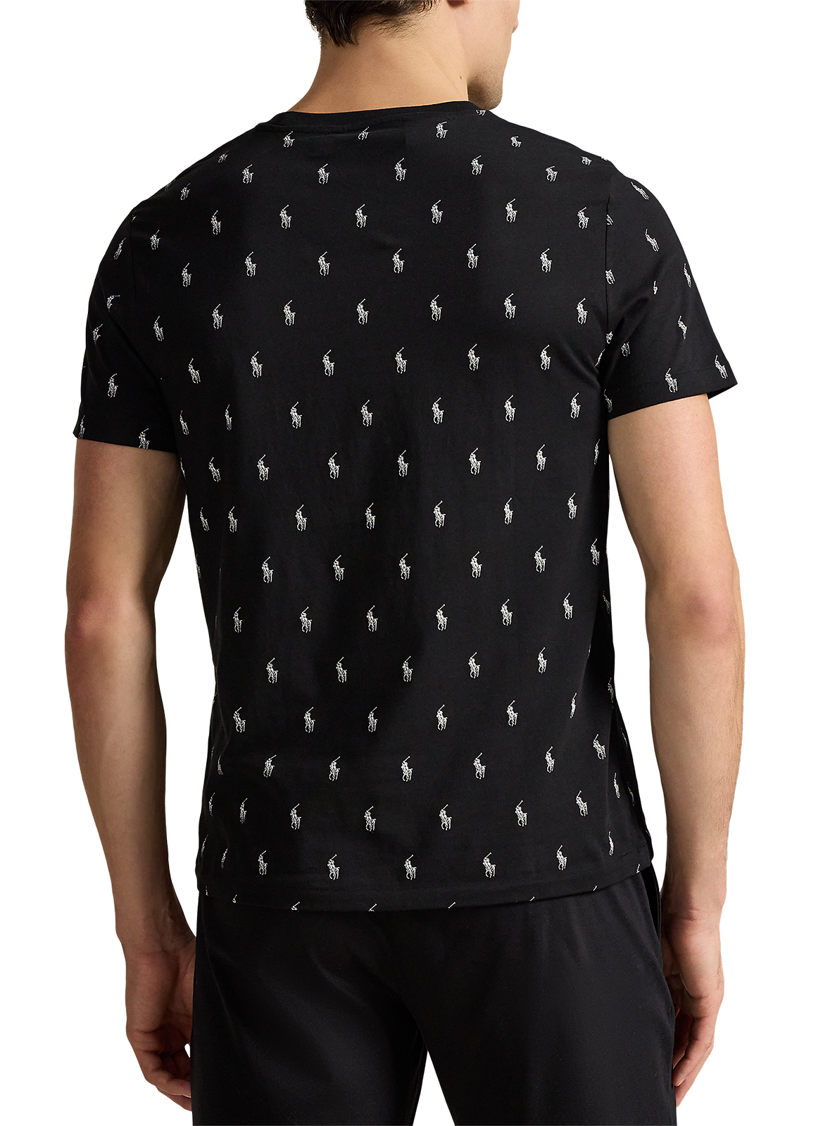 Tee-shirt col rond en coton POLO RALPH LAUREN Noir