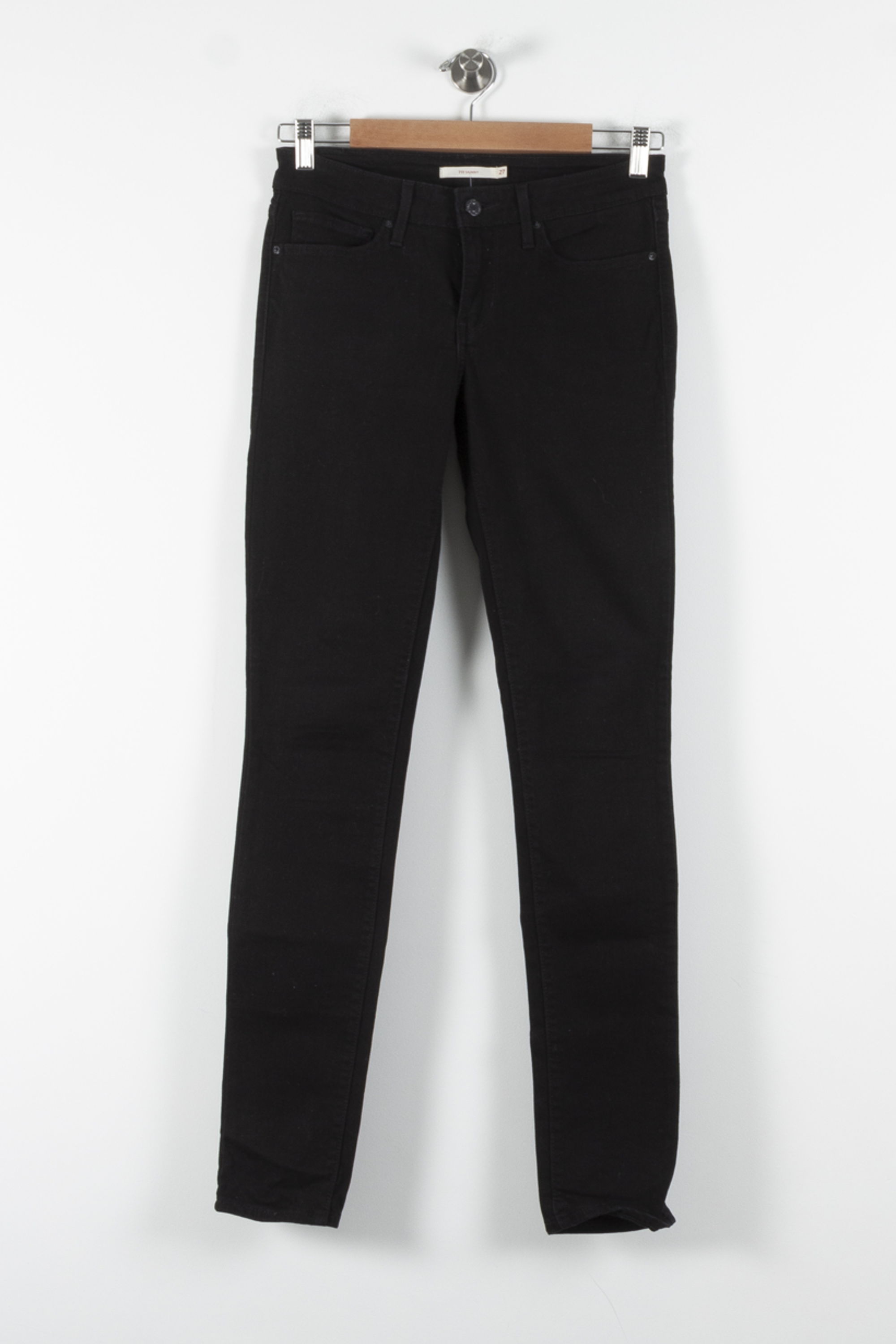 Cropped slim jeans with studs LEVI'S - Seconde main Black