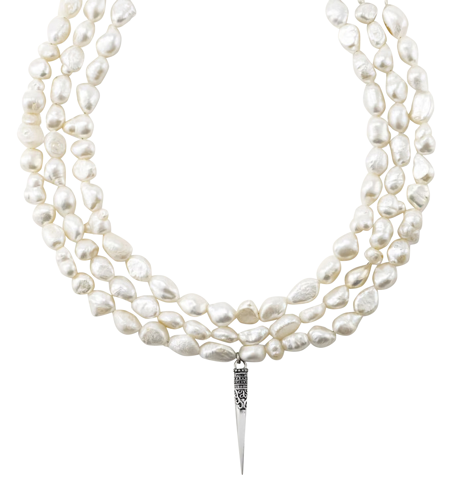 Ketting met kraaltjes BA&SH Zilver