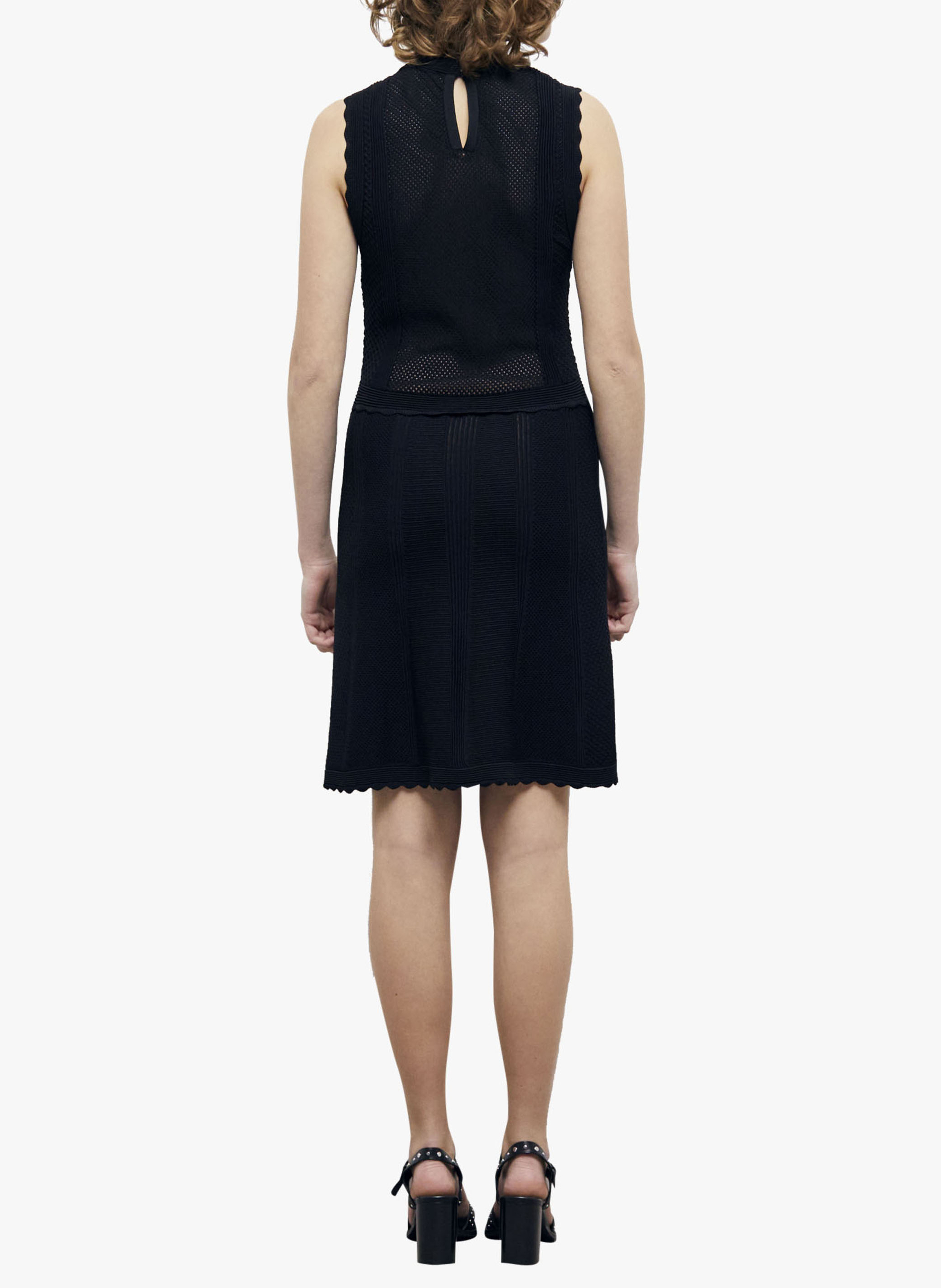 Korte, gebreide jurk THE KOOPLES Zwart