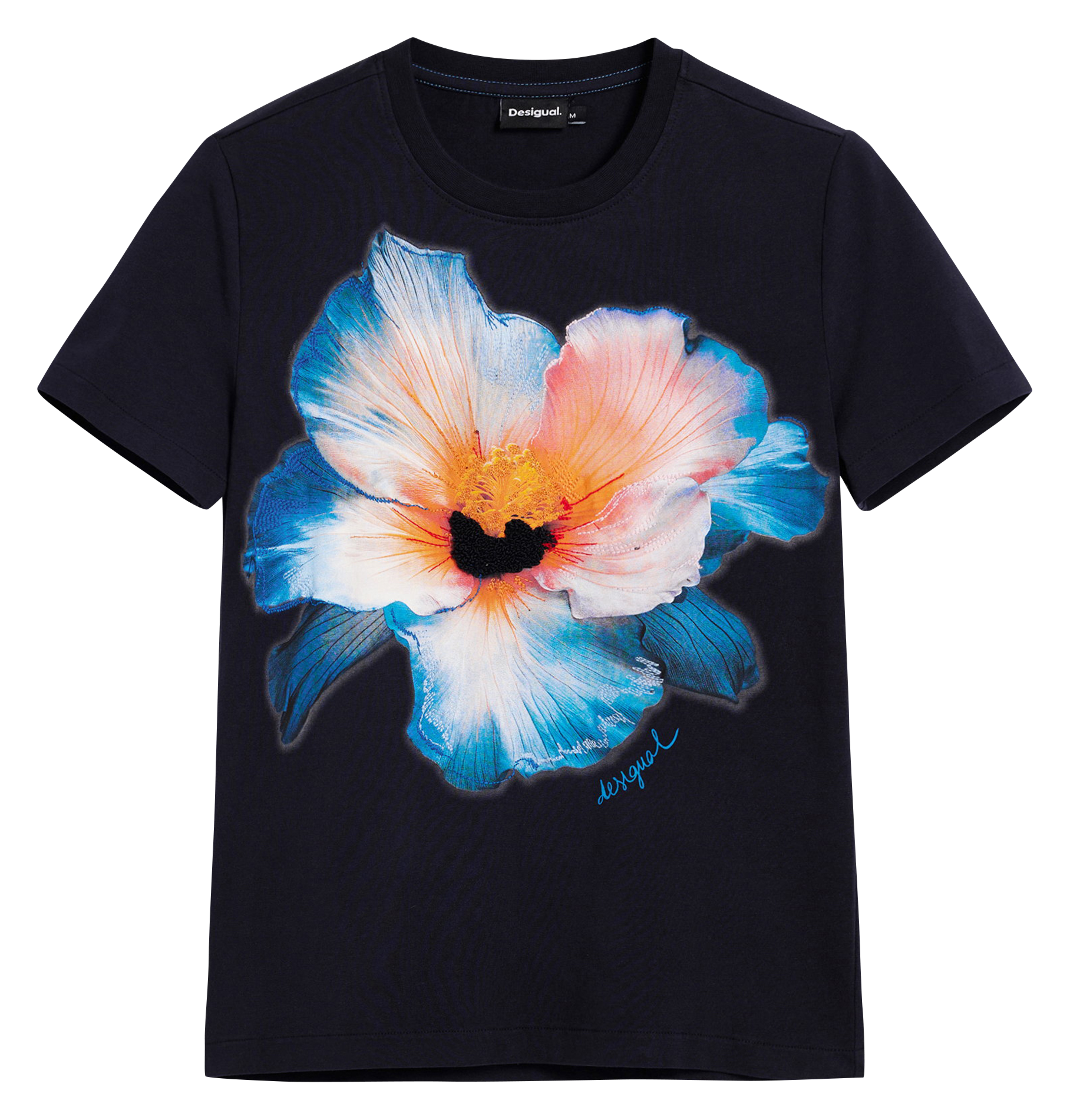 Jacksonville - T-Shirt mit Rundhalsausschnitt aus Baumwoll-Mix DESIGUAL Blau