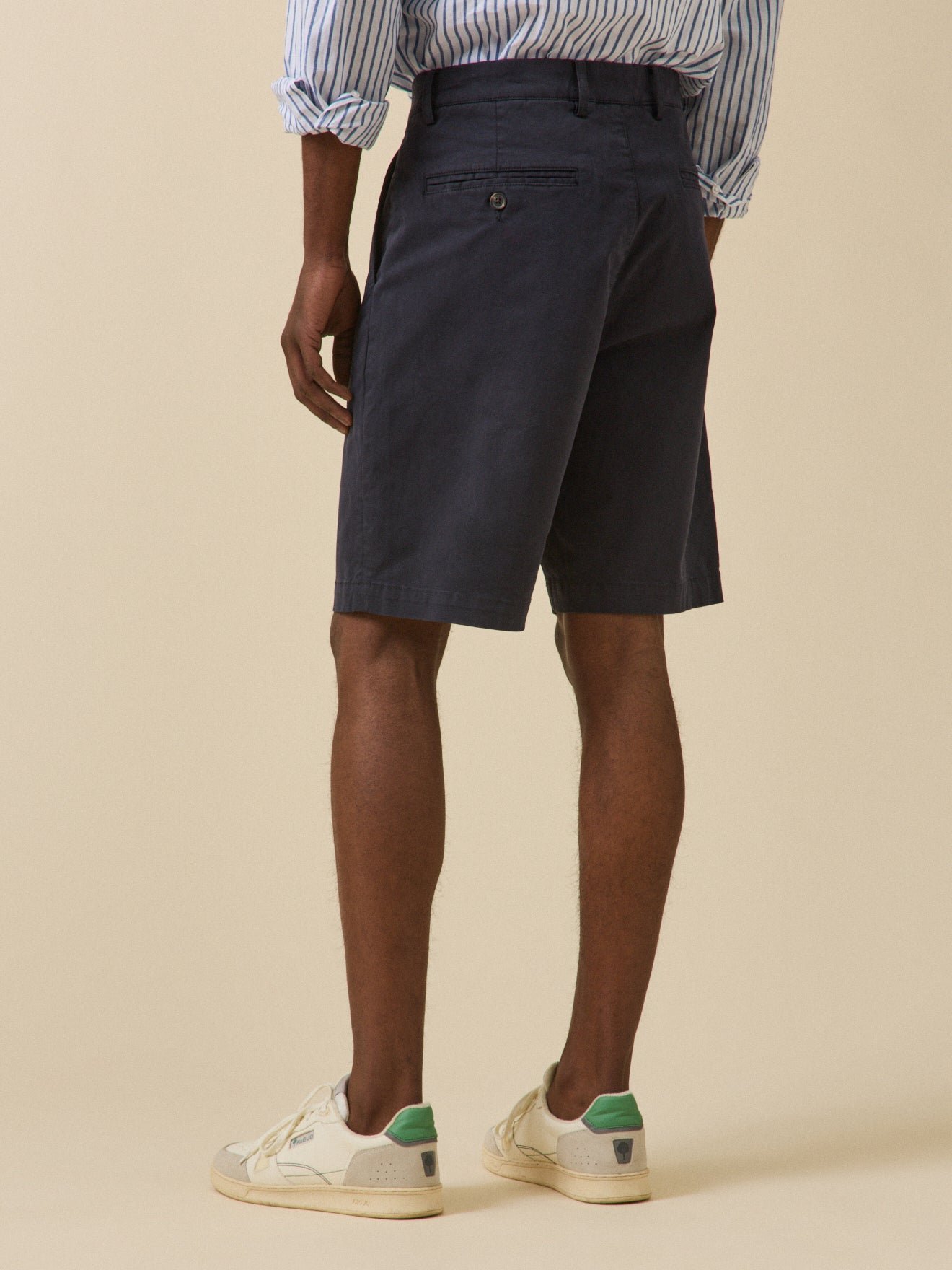 Stretch cotton chino Bermuda shorts CYRILLUS Blue