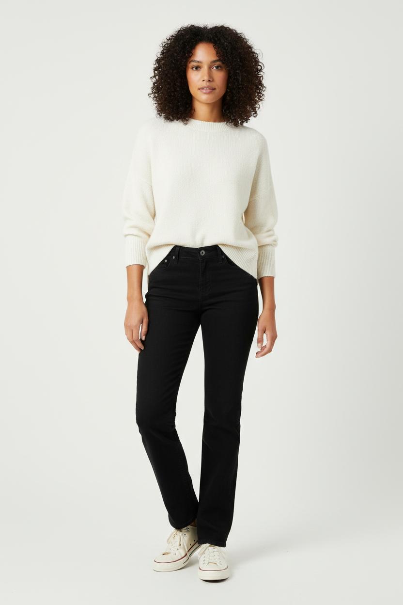 Cropped slim jeans with studs LEVI'S - Seconde main Black